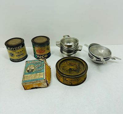 VARIOUS VINTAGE ADVERTISING AND EPHEMERA. This assortment features vintage lithographed 