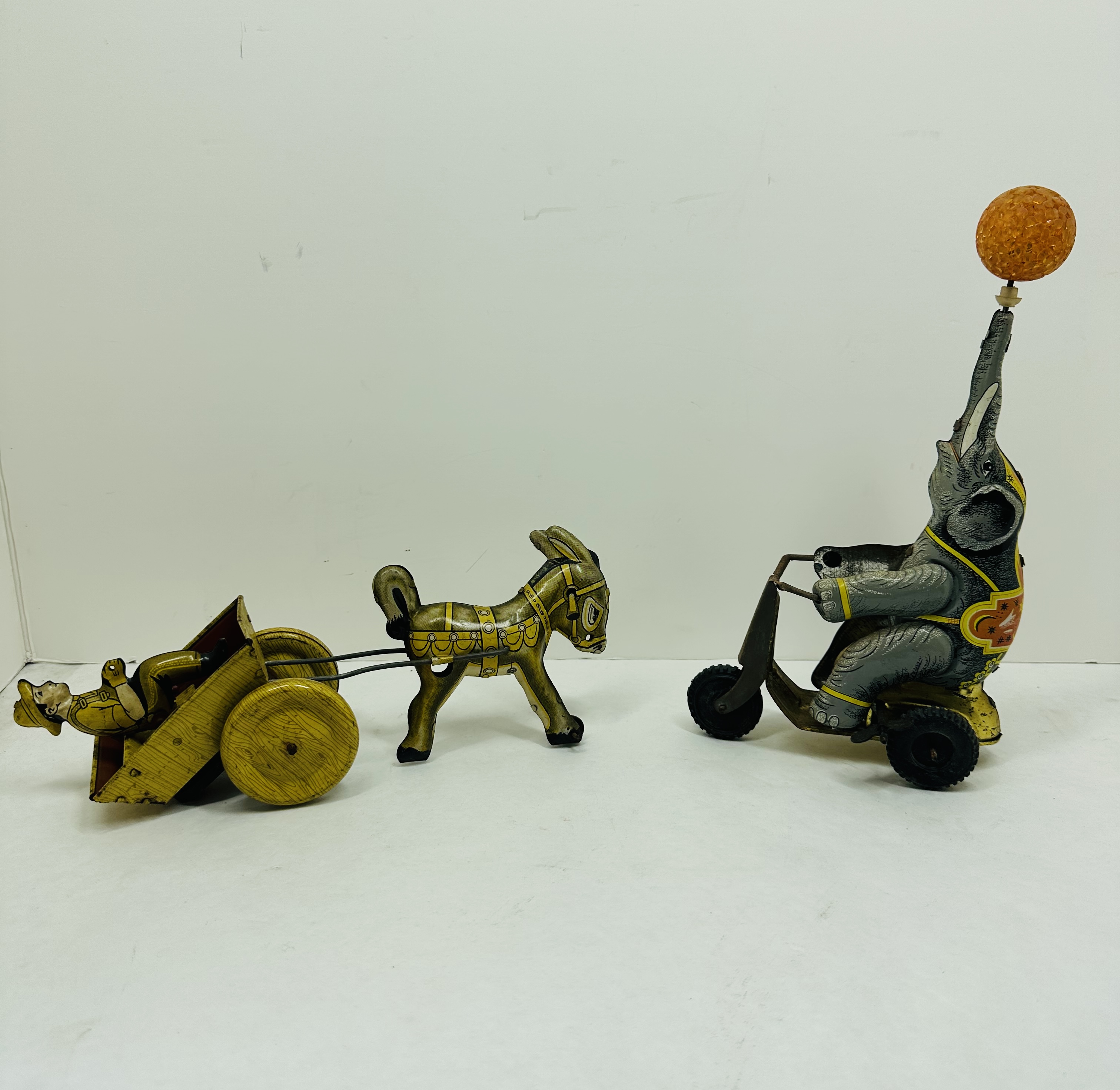 LEHMANN BALKY MULE AND TIN CIRCUS TOYS, 1920-1950