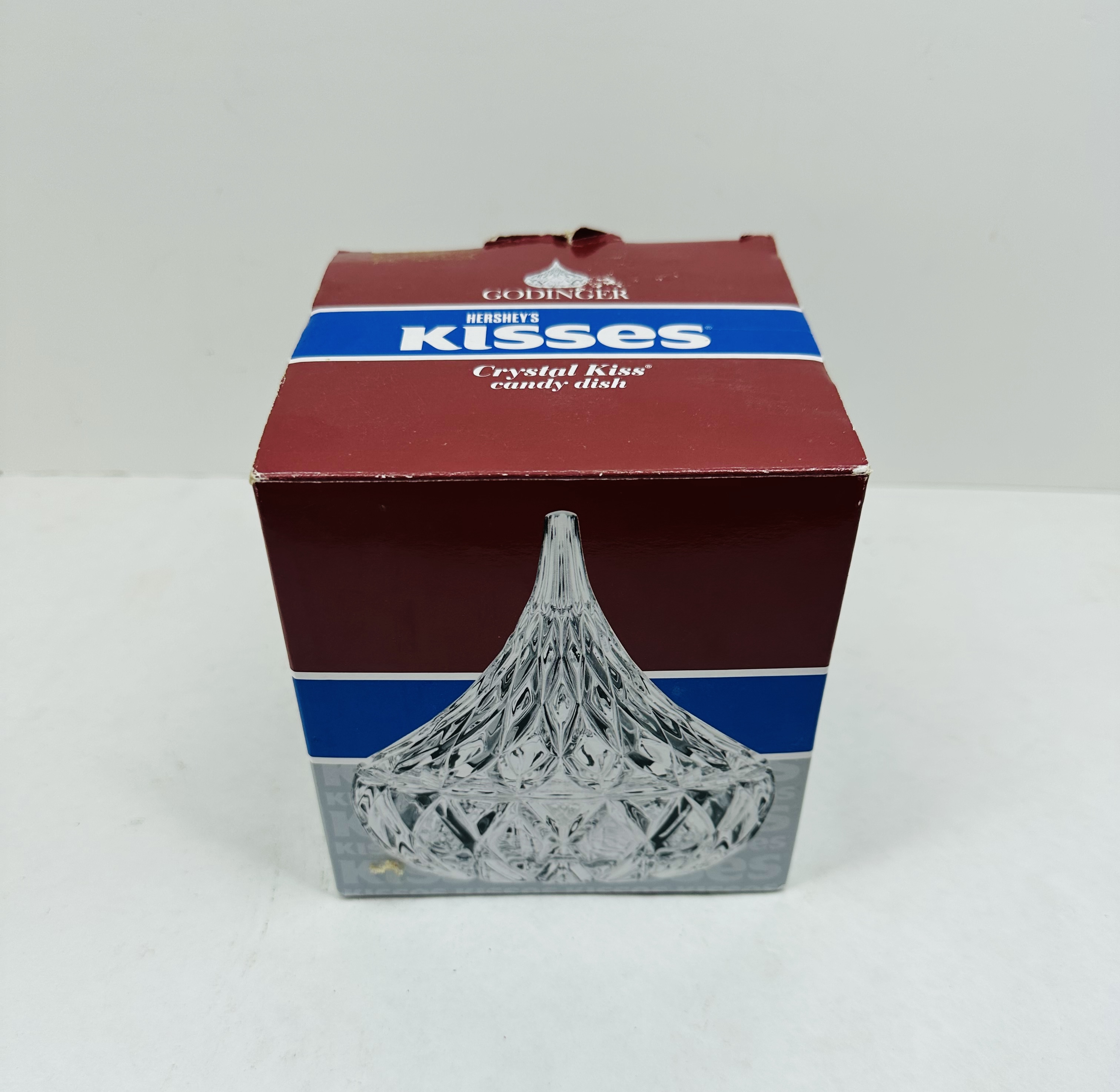 GODINGER HERSHEY'S CRYSTAL KISS DISH
