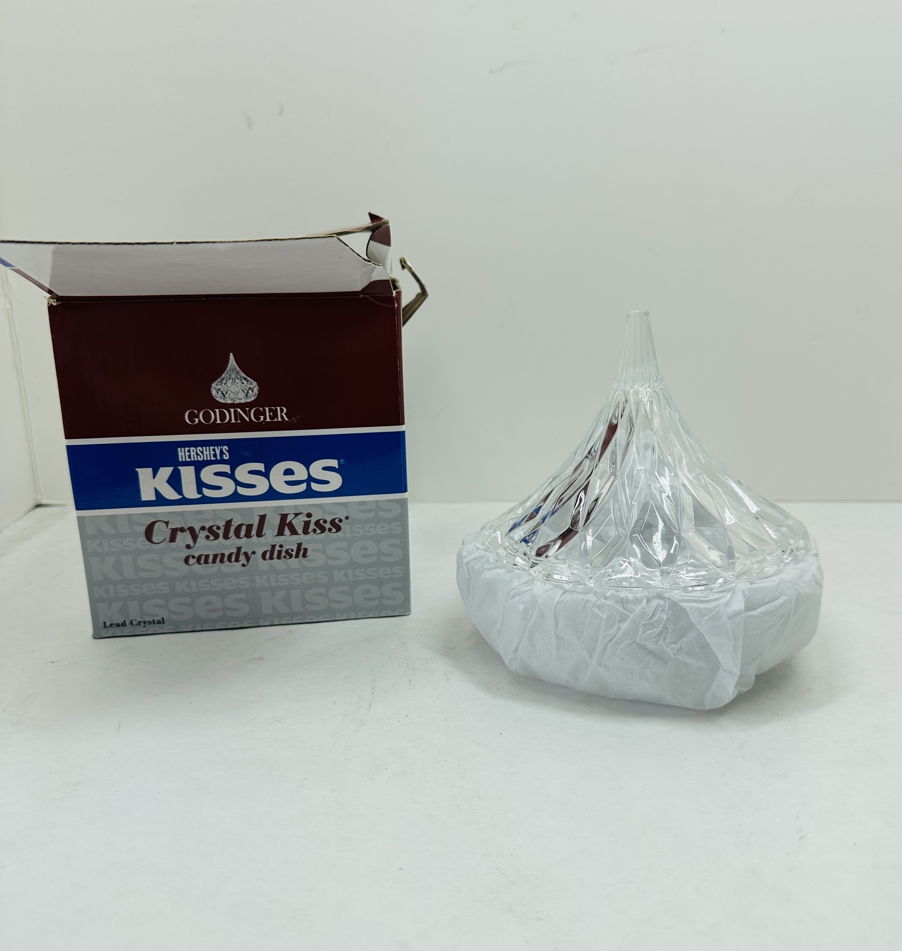GODINGER HERSHEY'S CRYSTAL KISS DISH