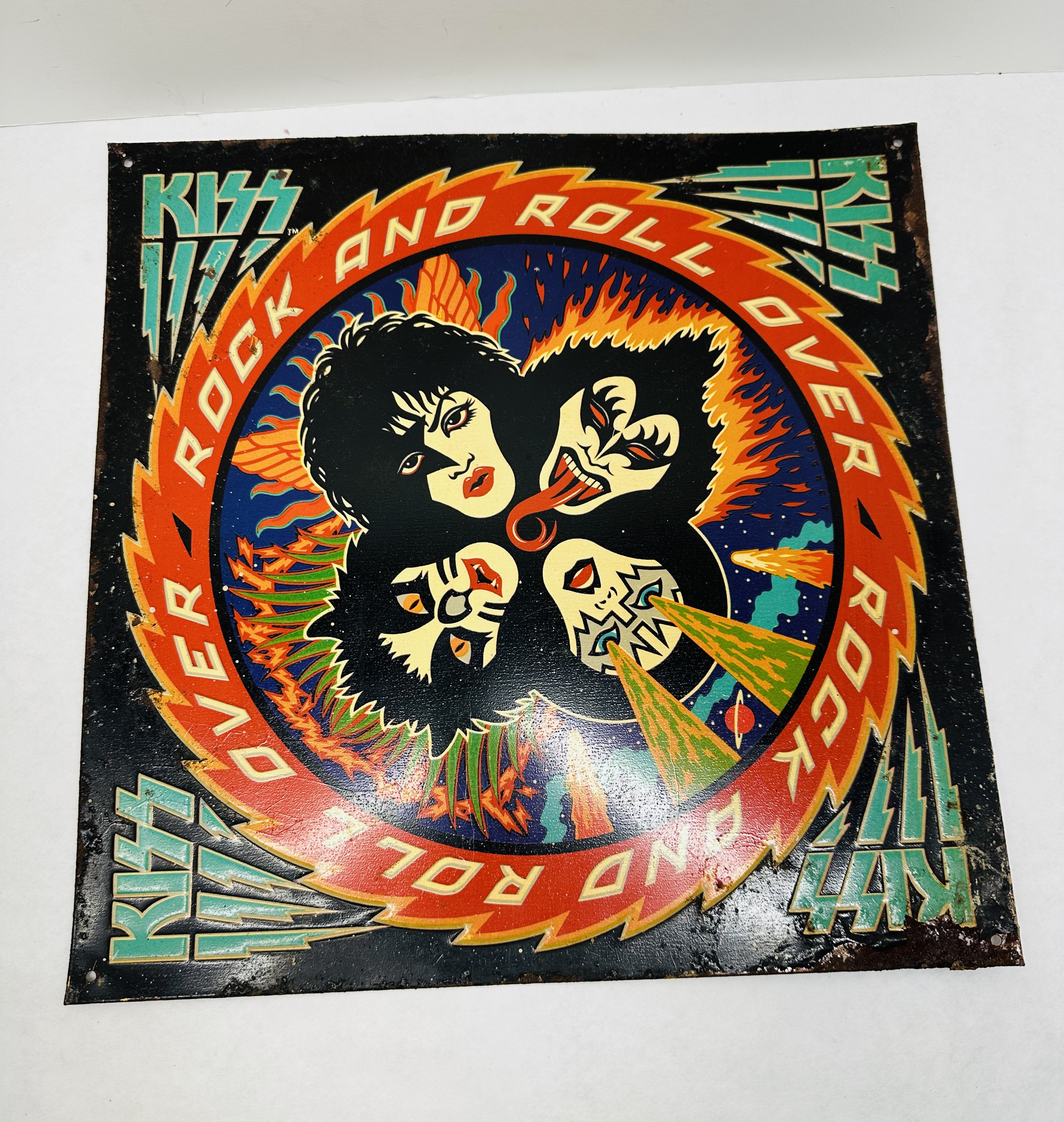 KISS CATALOG LTD METAL SIGN 1997