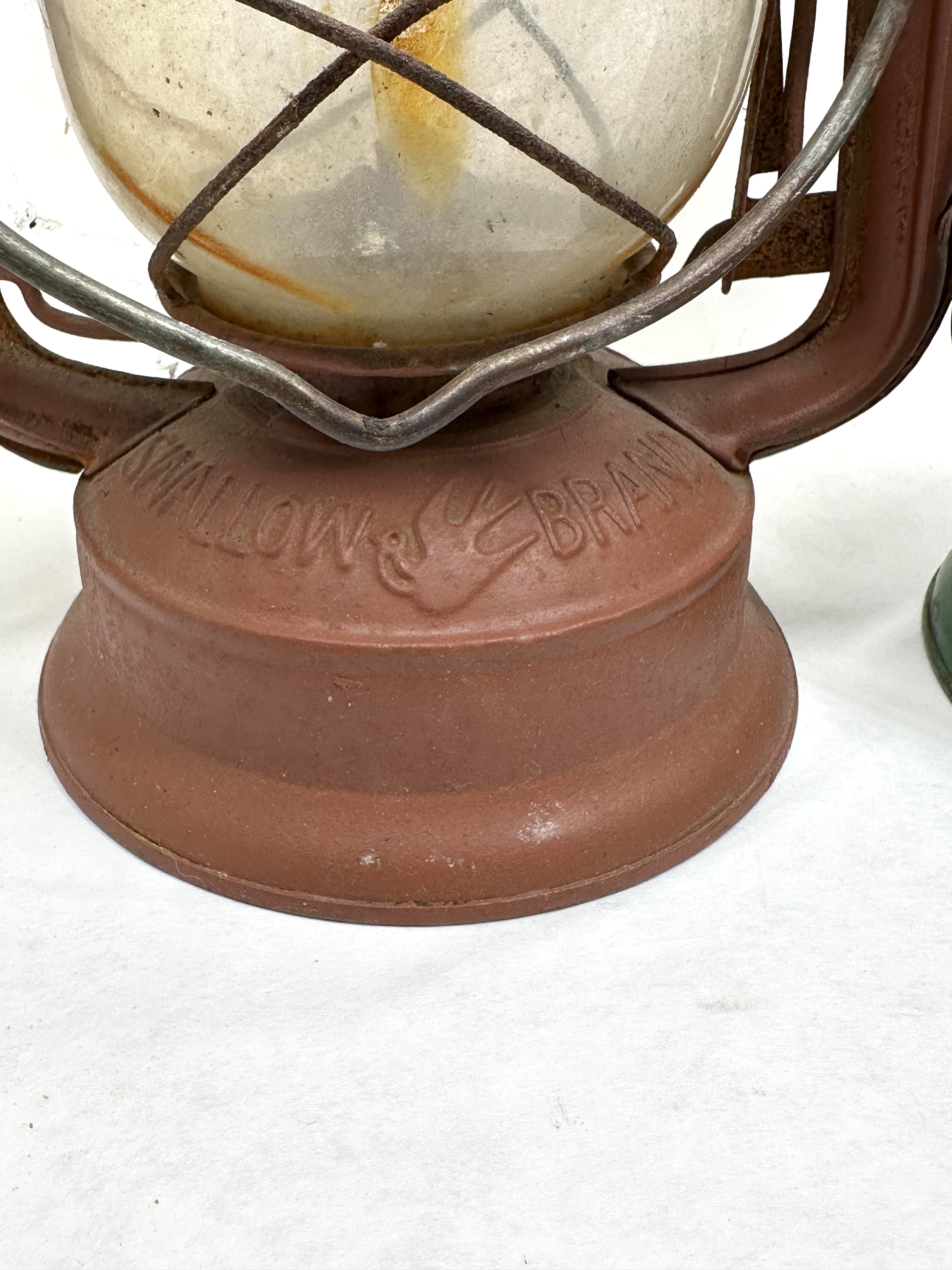 SWALLOW AND HOPE LANTERNS, MID-CENTURY