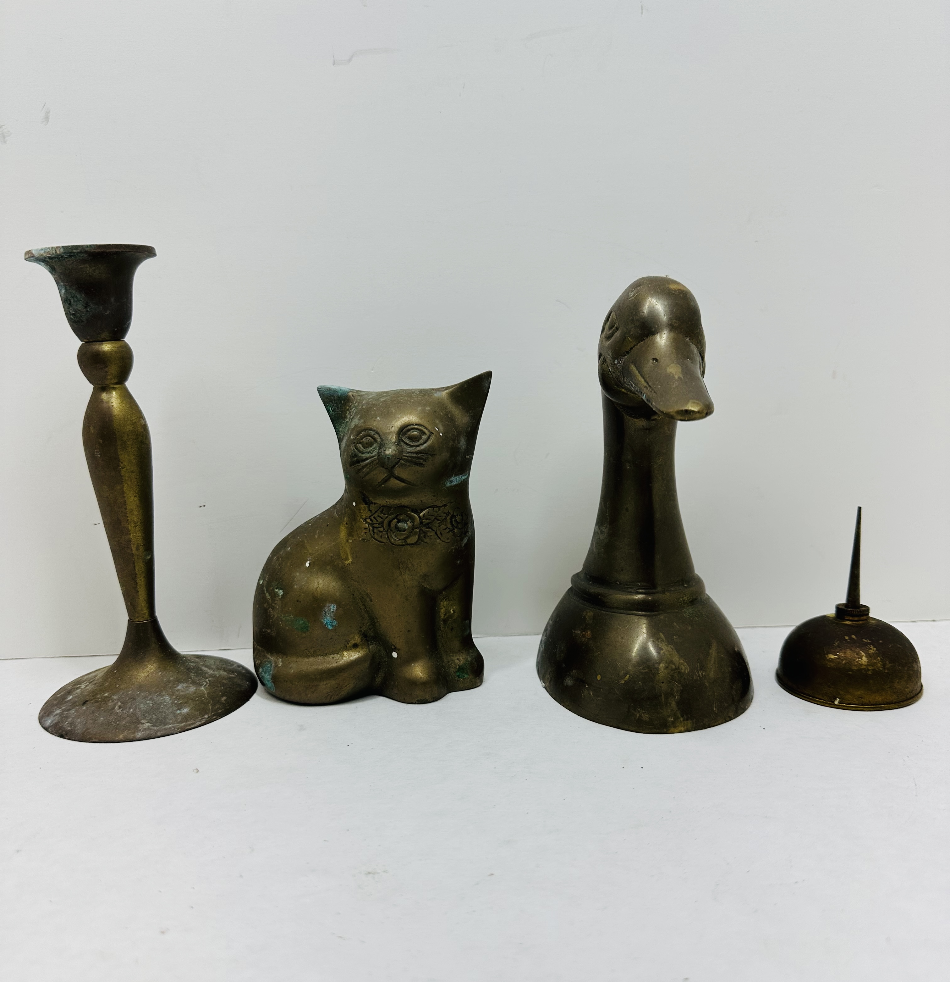 COLLECTION OF MID-CENTURY BRASS OBJECTS