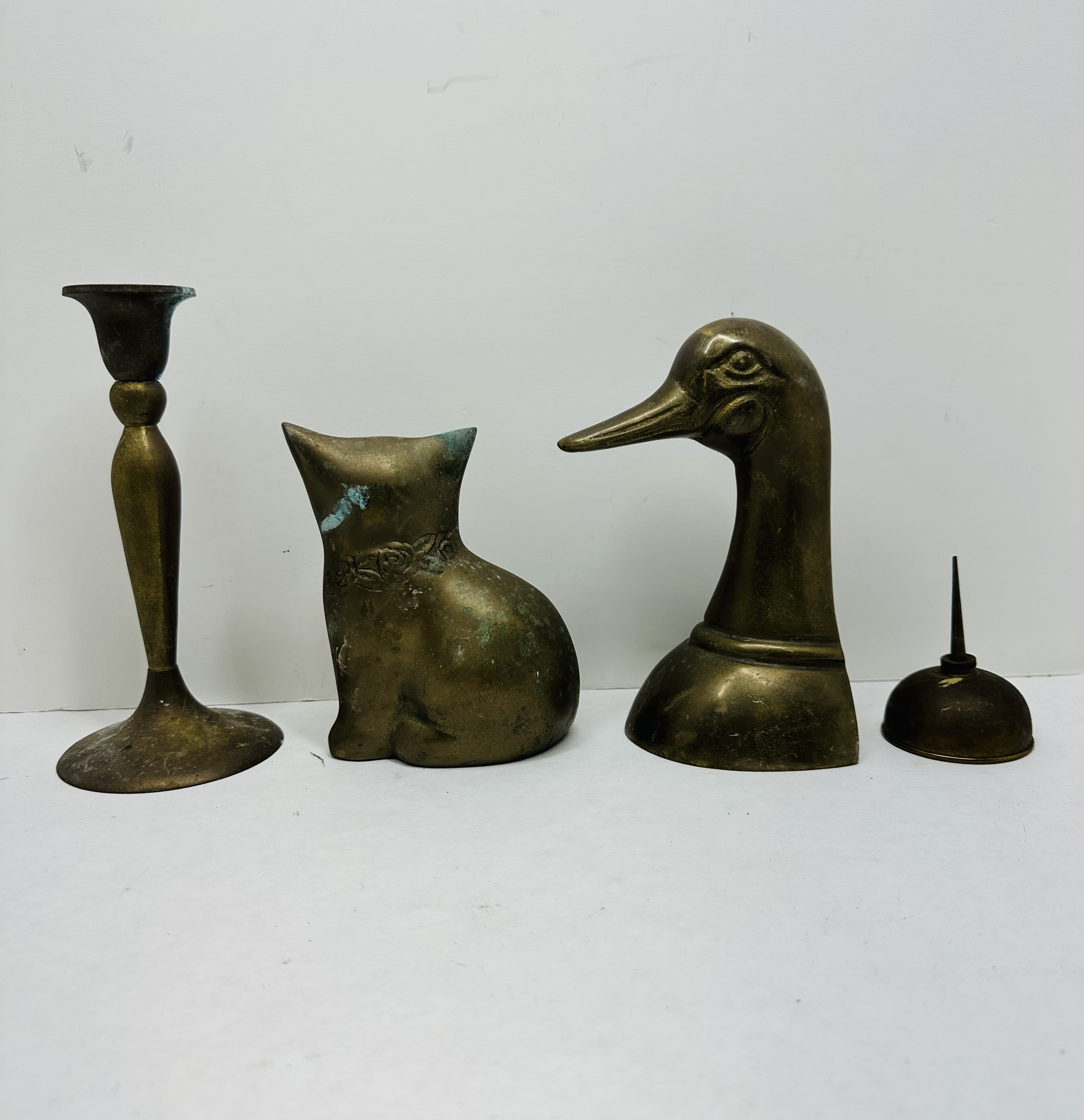 COLLECTION OF MID-CENTURY BRASS OBJECTS