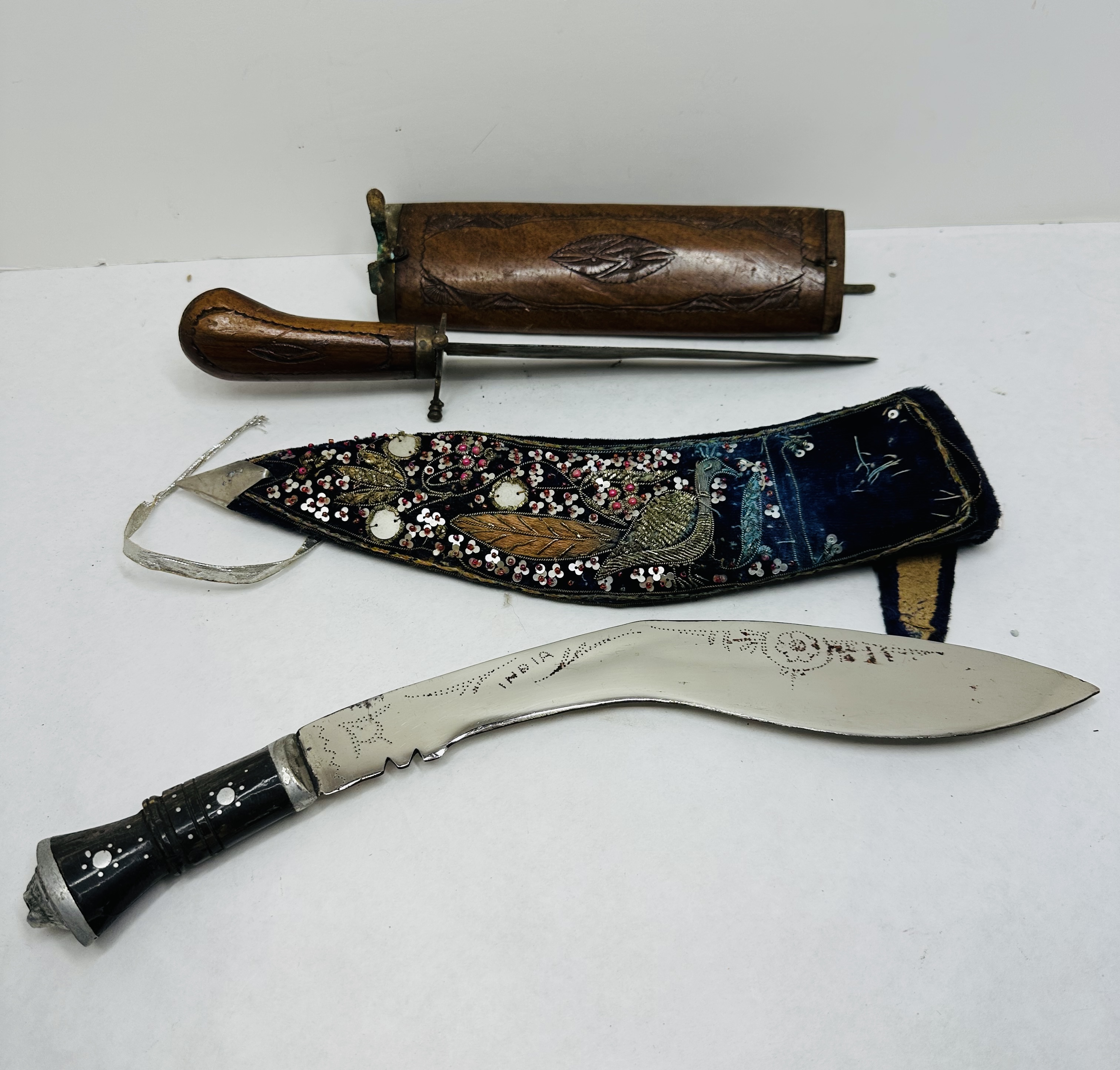 INDIA, KUKRI AND DAGGER, 20TH CENTURY