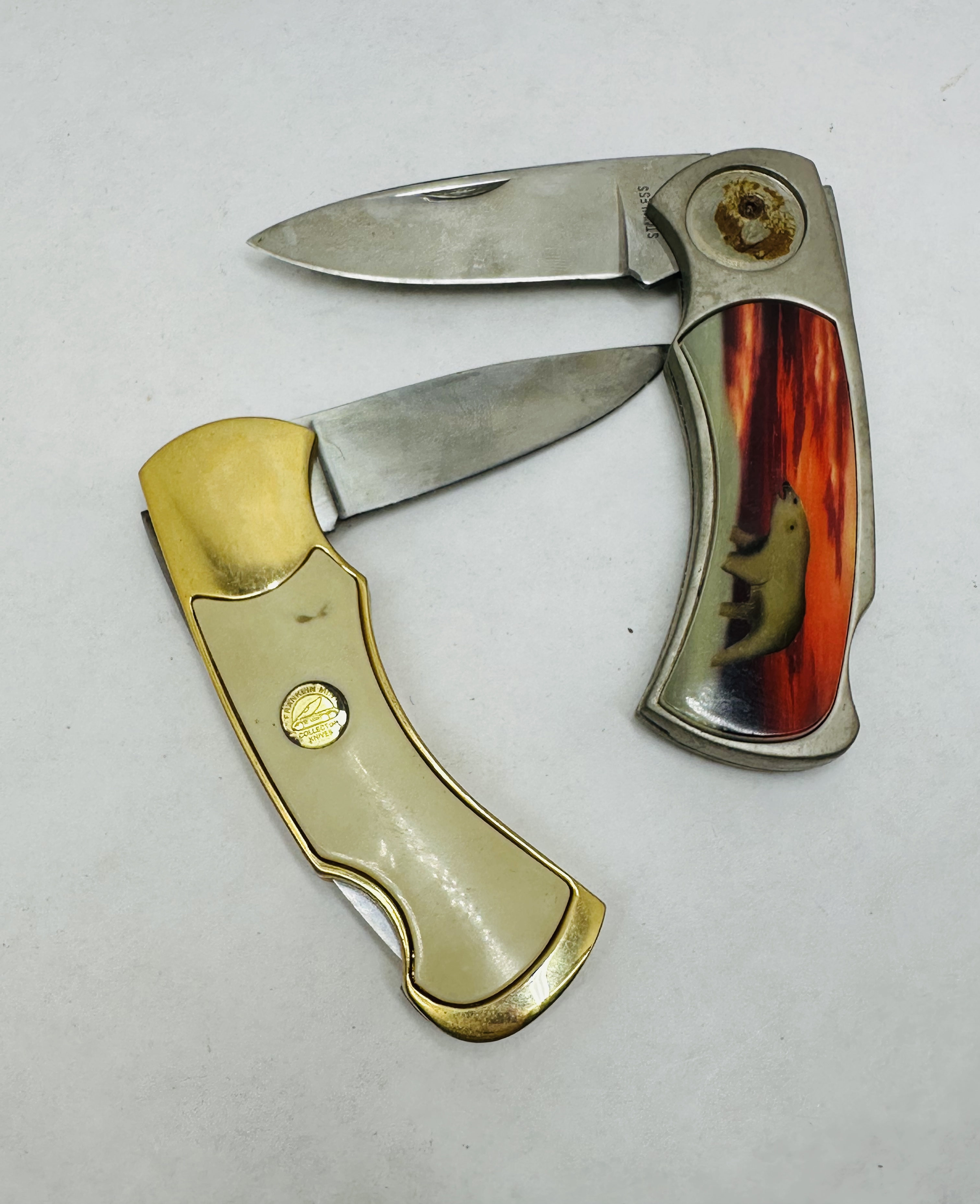 FRANKLIN MINT AND STEEL KNIVES 1990S
