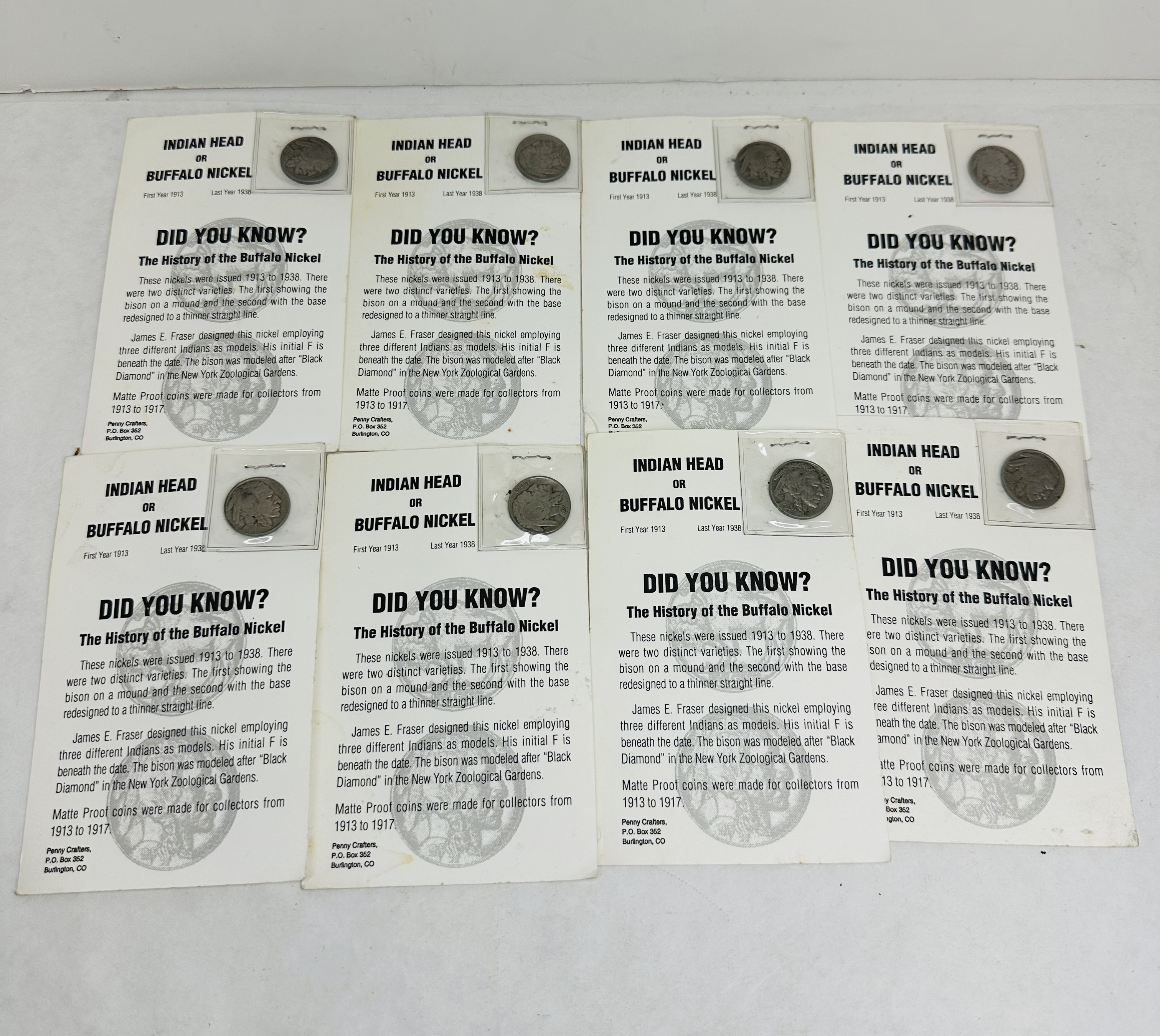 PENNY CRAFTERS BUFFALO NICKEL COLLECTION