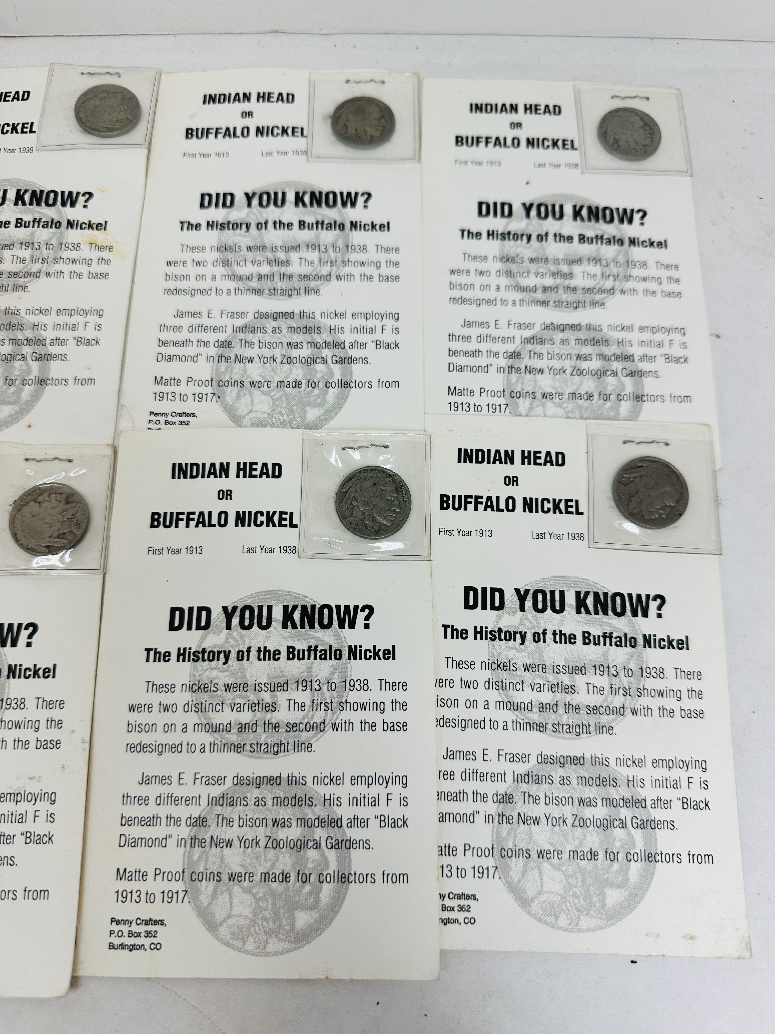 PENNY CRAFTERS BUFFALO NICKEL COLLECTION
