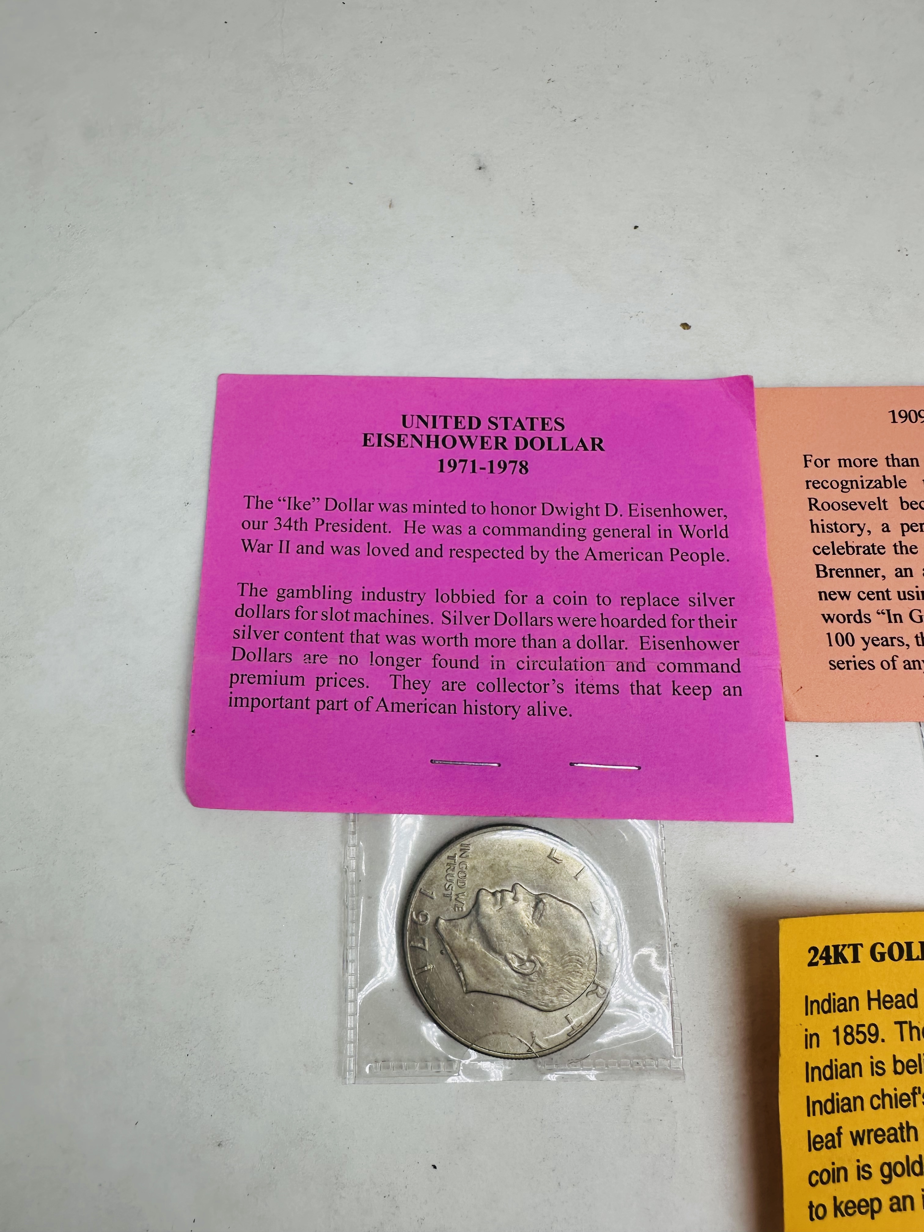US MINT THREE CLAD AND BRONZE COINS, 1891-1971
