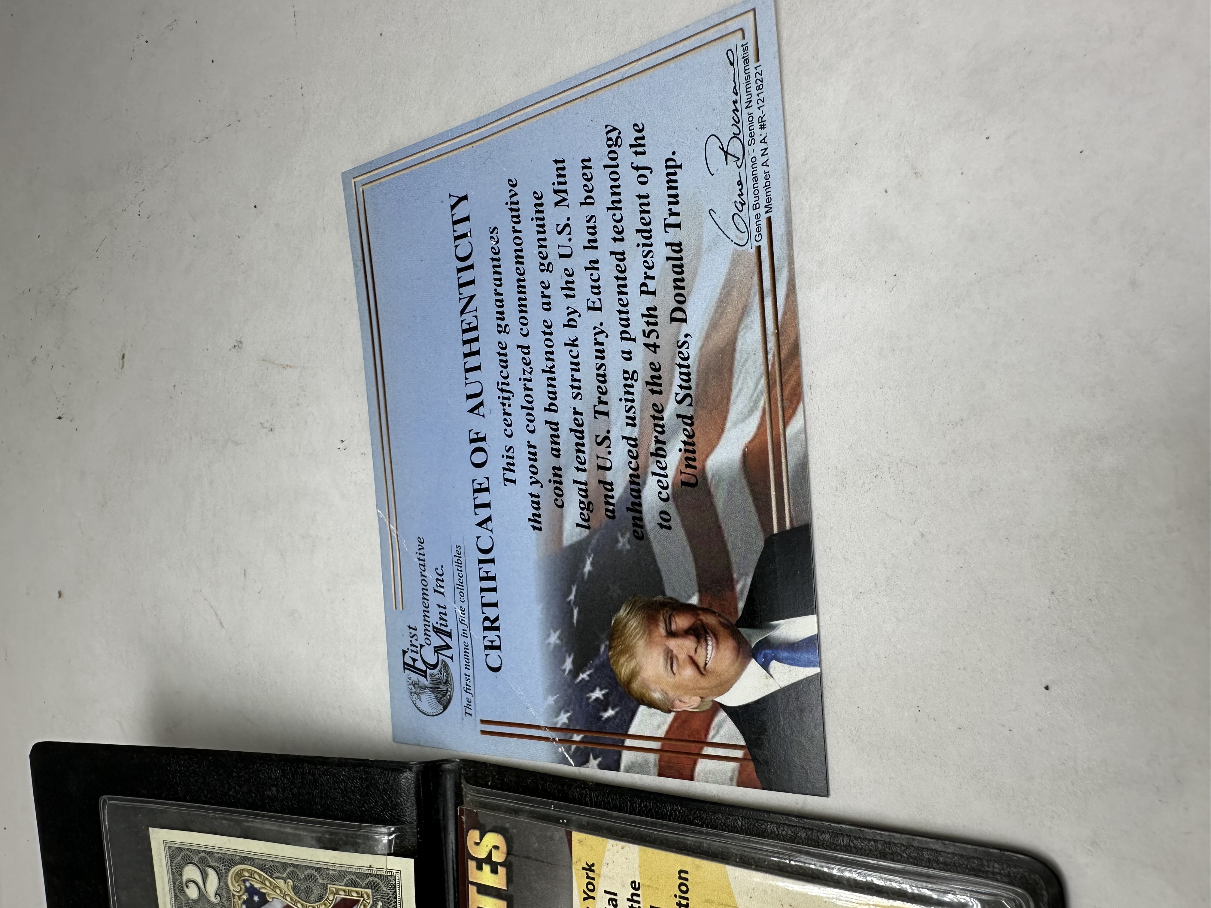 FIRST COMMEMORATIVE MINT TRUMP SET, 2016