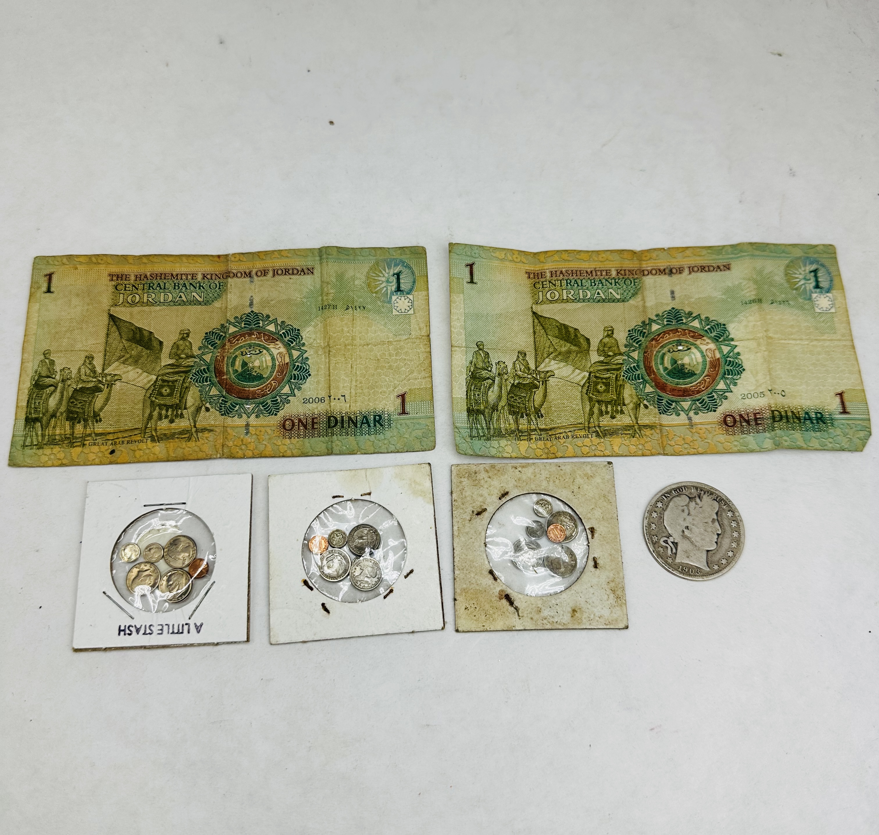 US SILVER AND JORDANIAN CURRENCY, 1903-2006