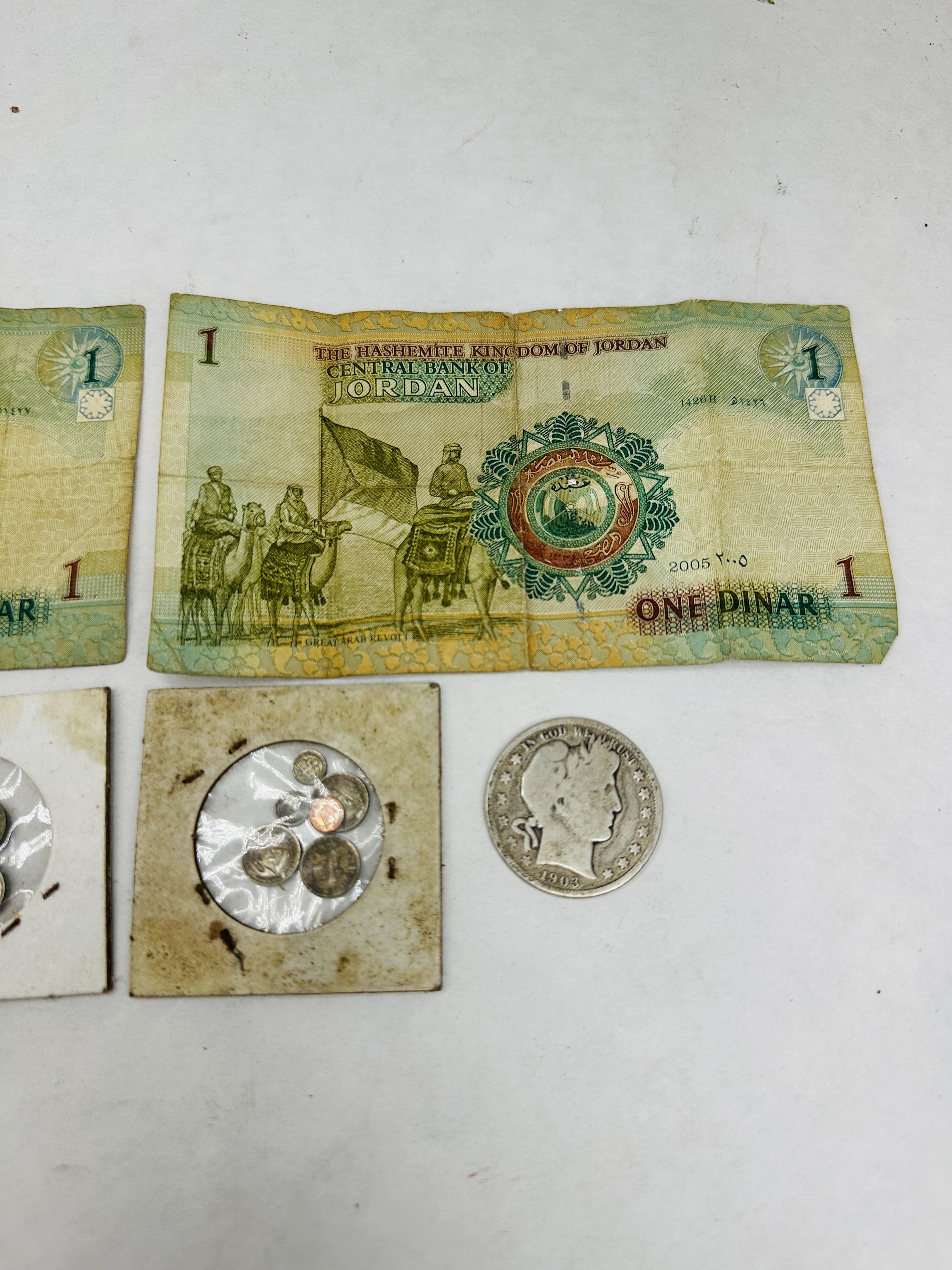 US SILVER AND JORDANIAN CURRENCY, 1903-2006