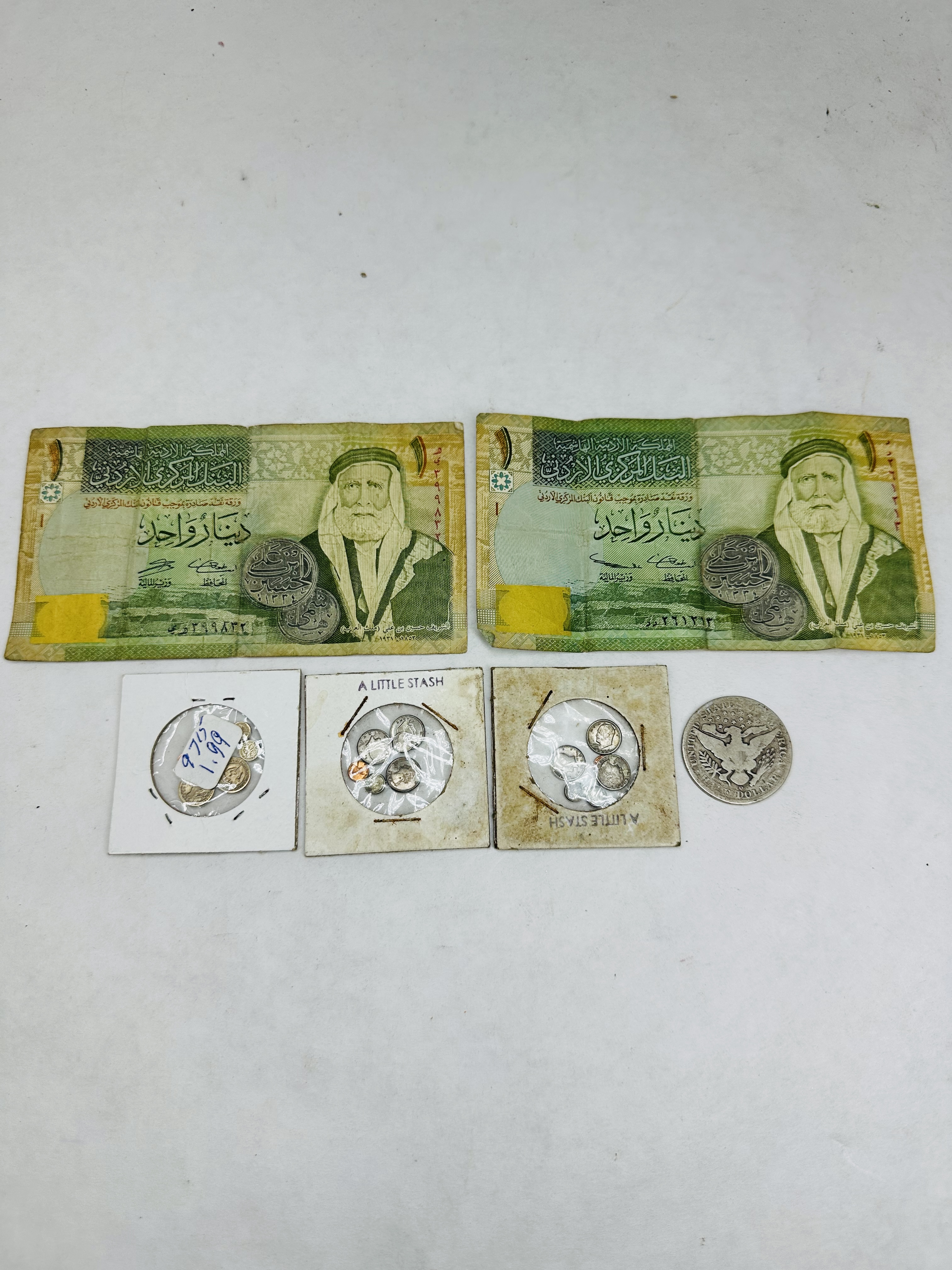 US SILVER AND JORDANIAN CURRENCY, 1903-2006