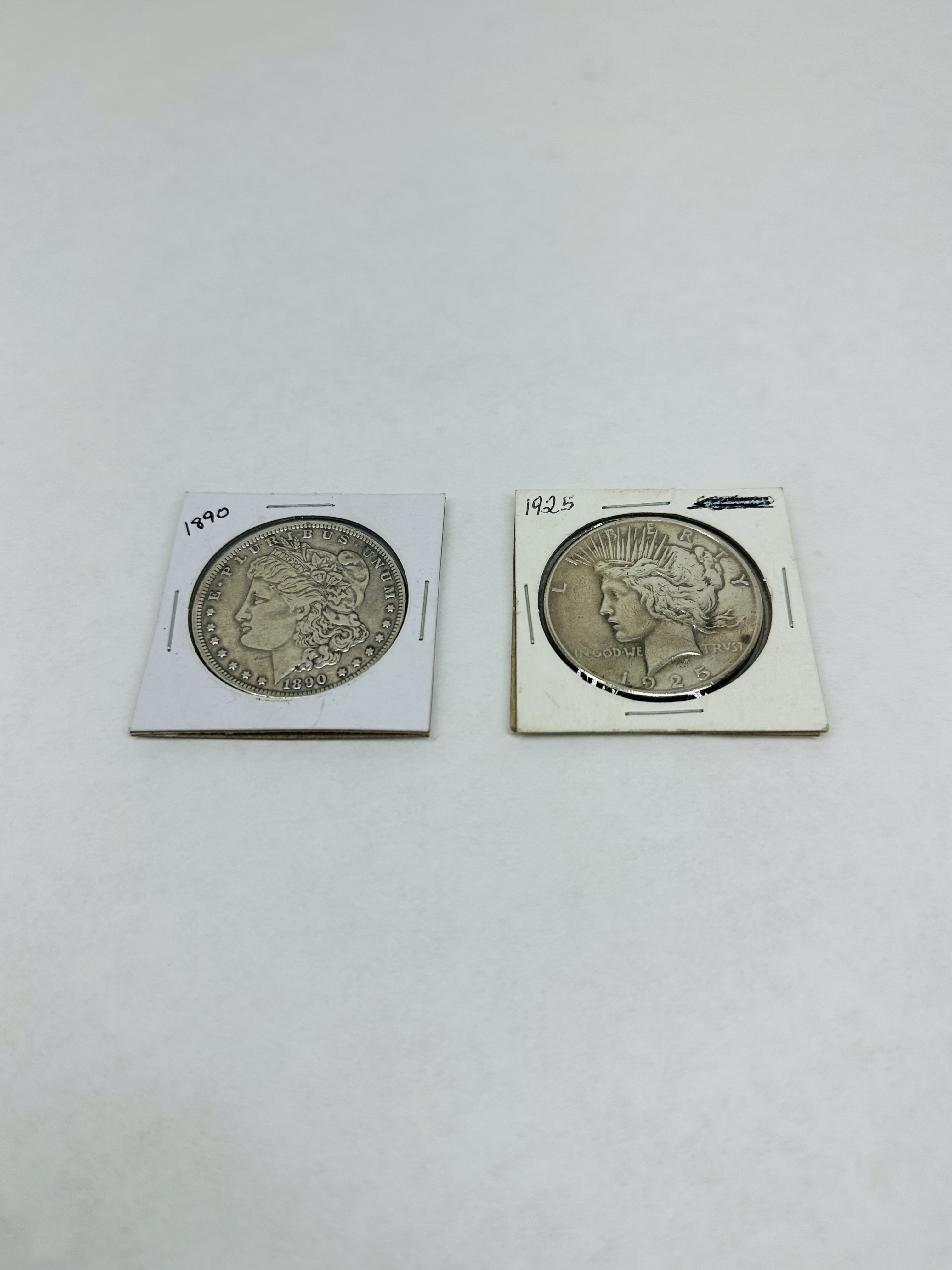 US MINT SILVER DOLLARS, 1890-1925