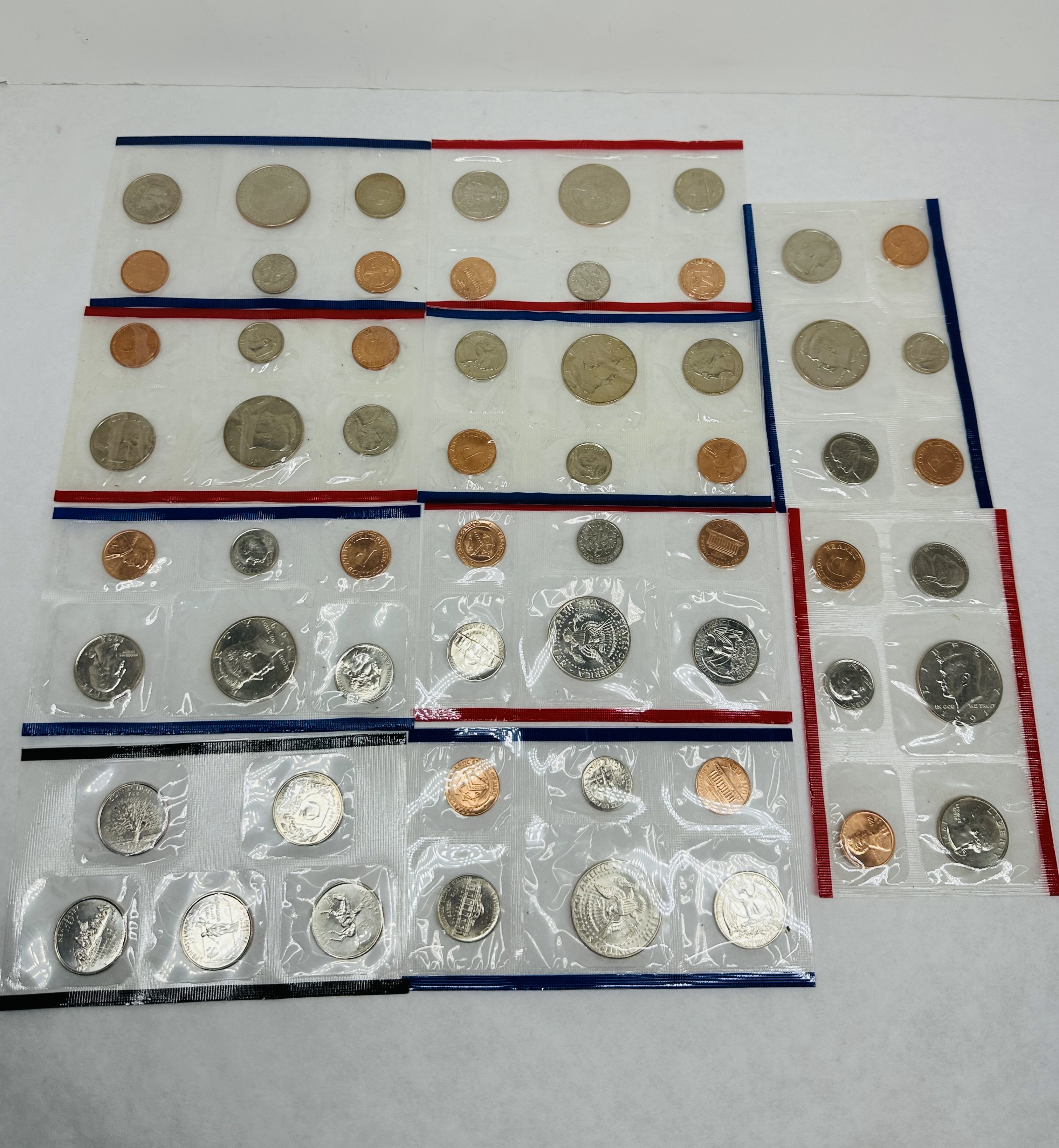 US MINT UNCIRCULATED COIN SETS, 1971-1999