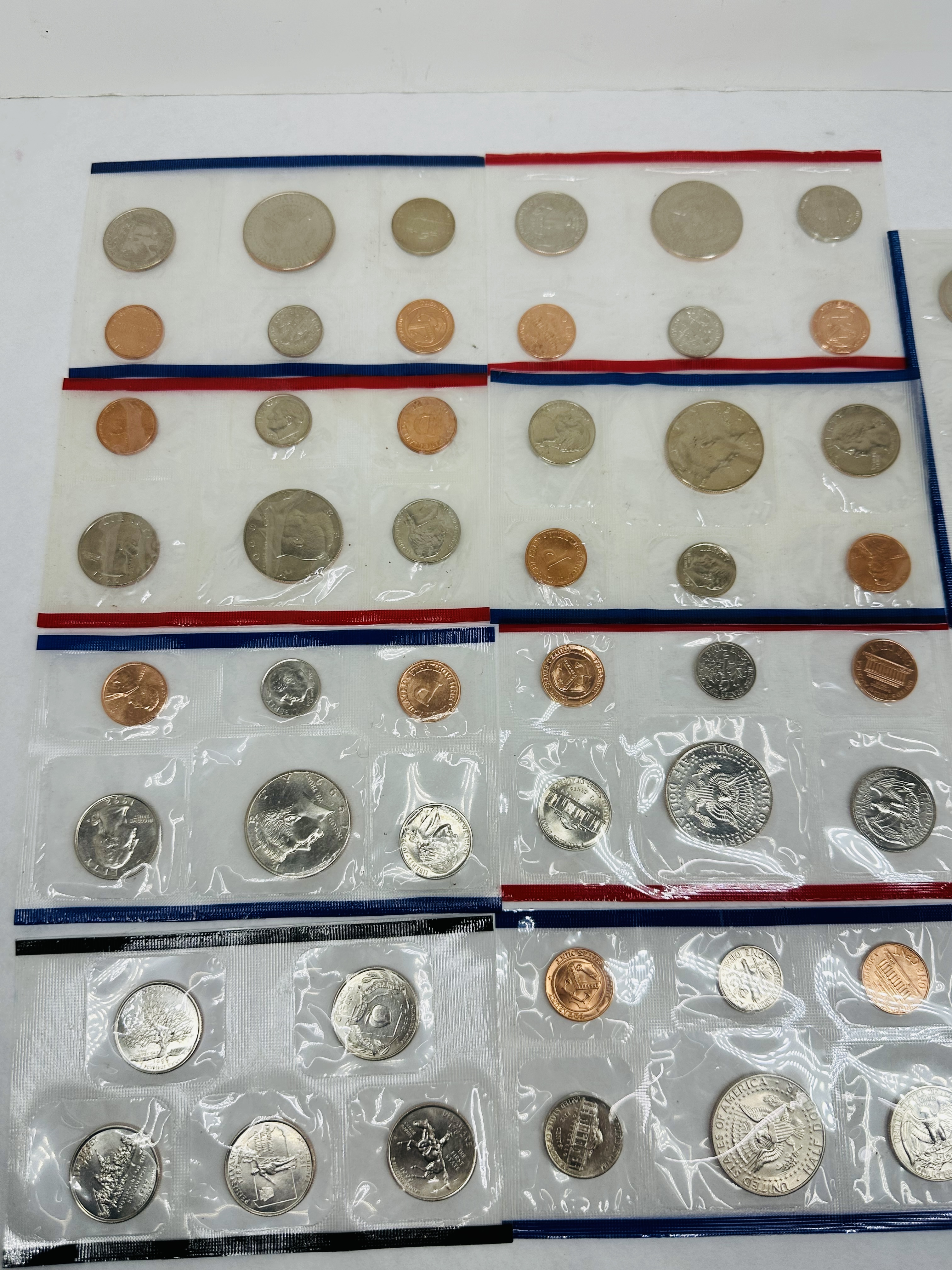 US MINT UNCIRCULATED COIN SETS, 1971-1999