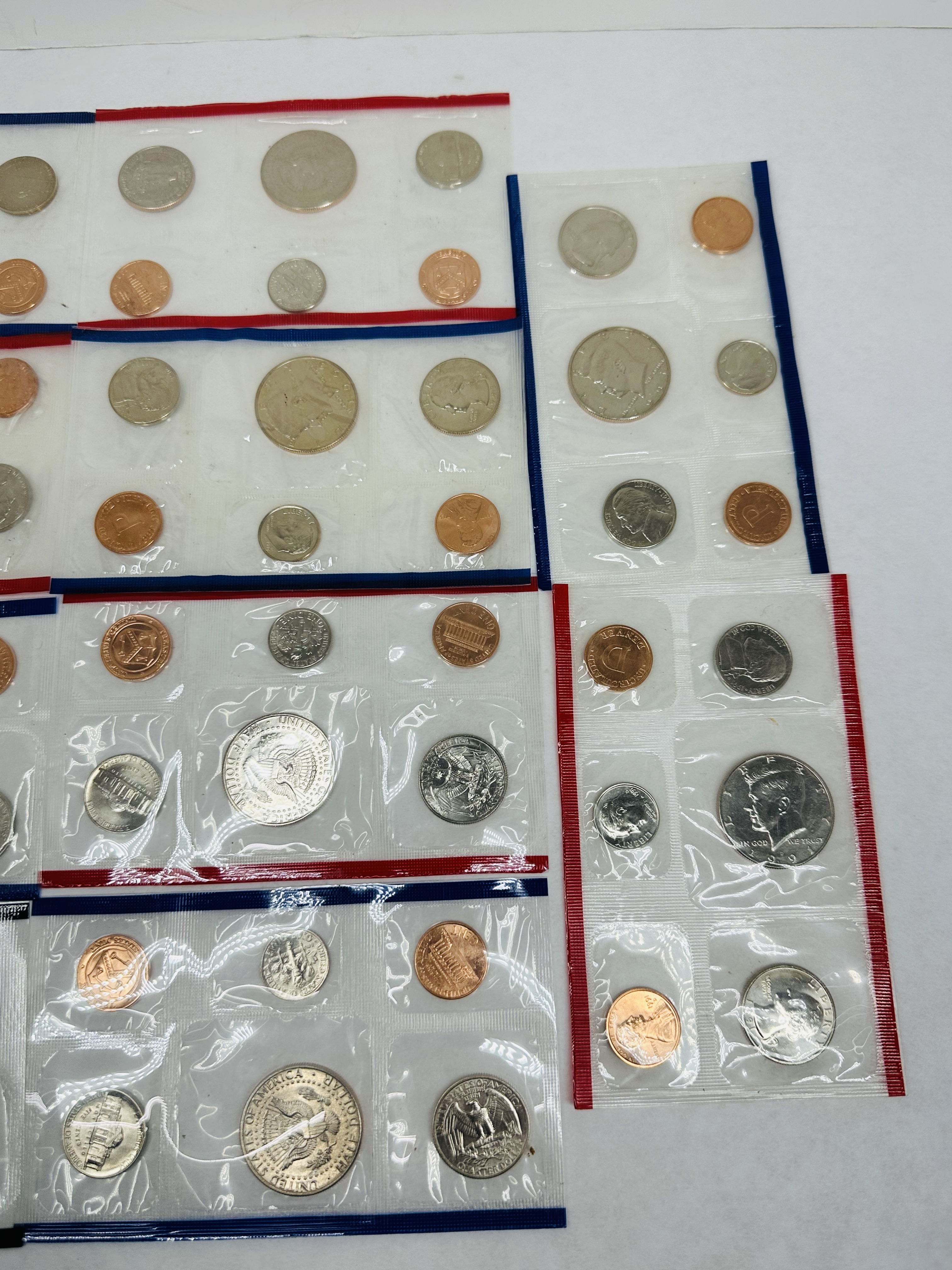 US MINT UNCIRCULATED COIN SETS, 1971-1999