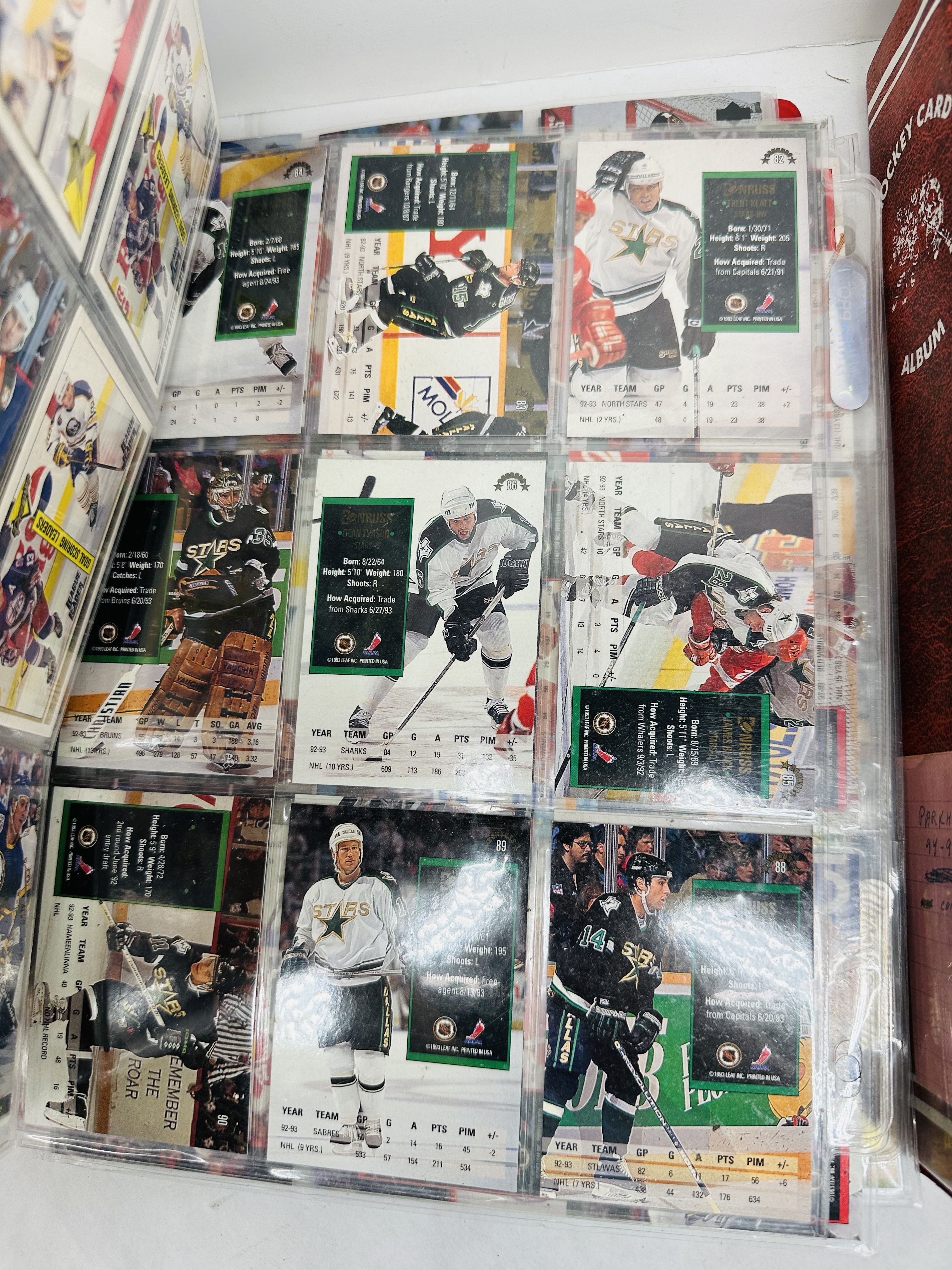 PARKHURST AND DONRUSS TRADING CARDS, 1993-1995