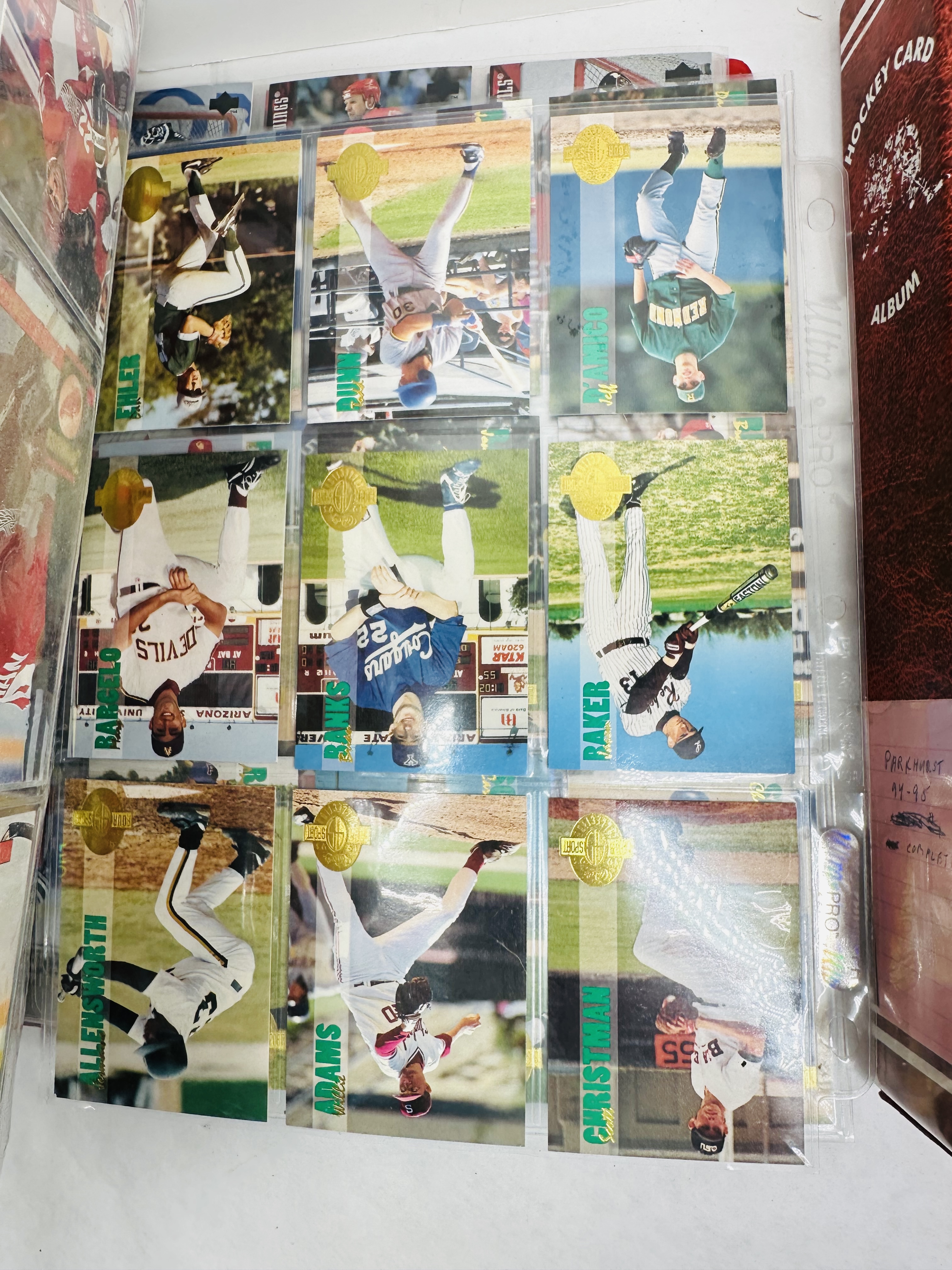 PARKHURST AND DONRUSS TRADING CARDS, 1993-1995