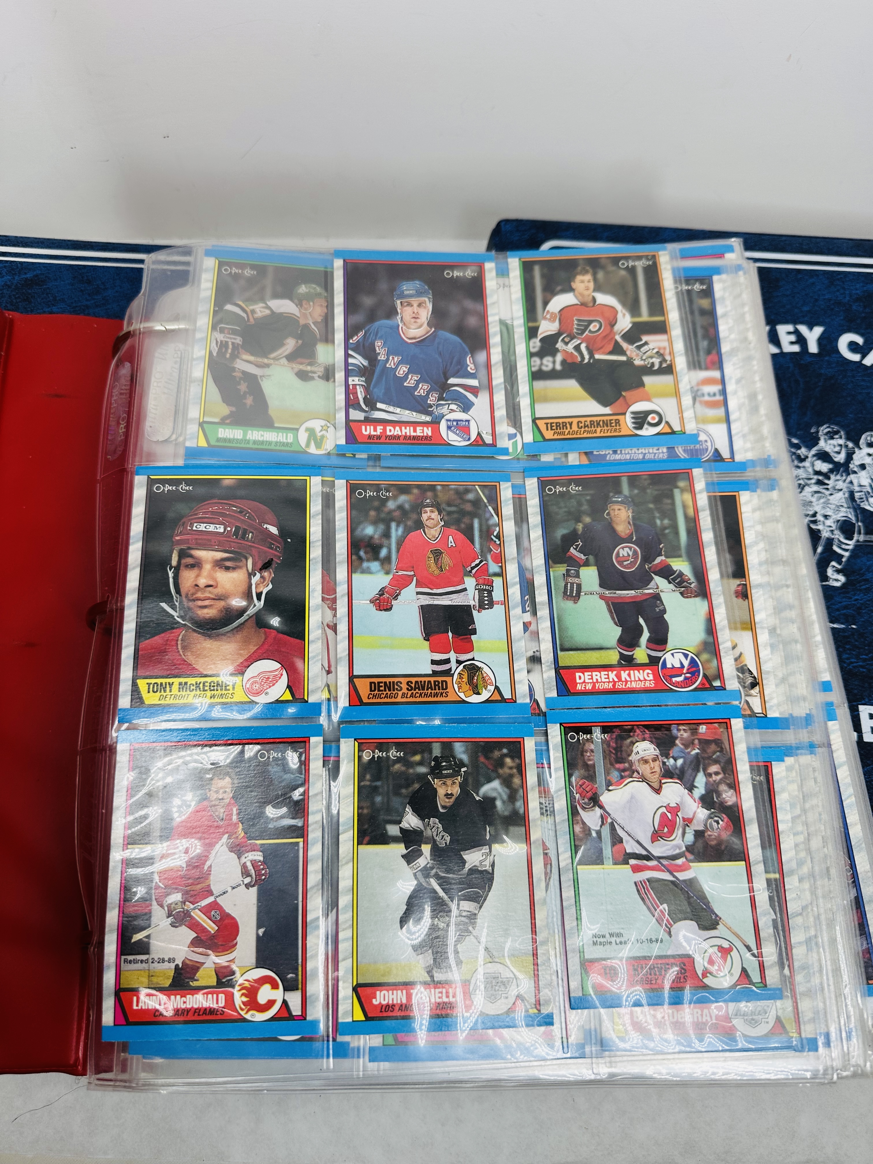 O-PEE-CHEE AND TOPPS HOCKEY CARDS, 1989-2001