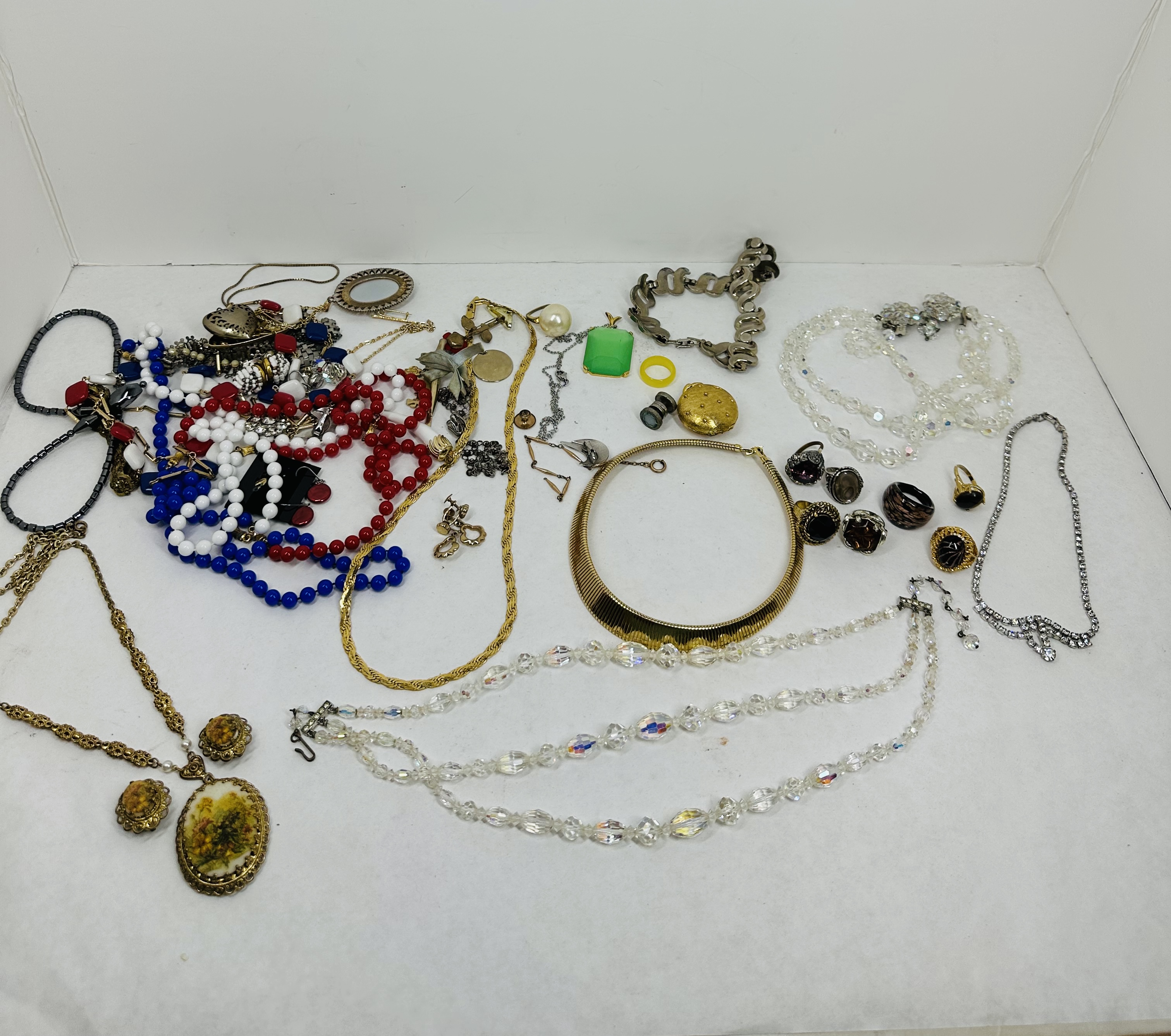 HOUBIGANT AND VINTAGE COSTUME JEWELRY, MID-CENTURY