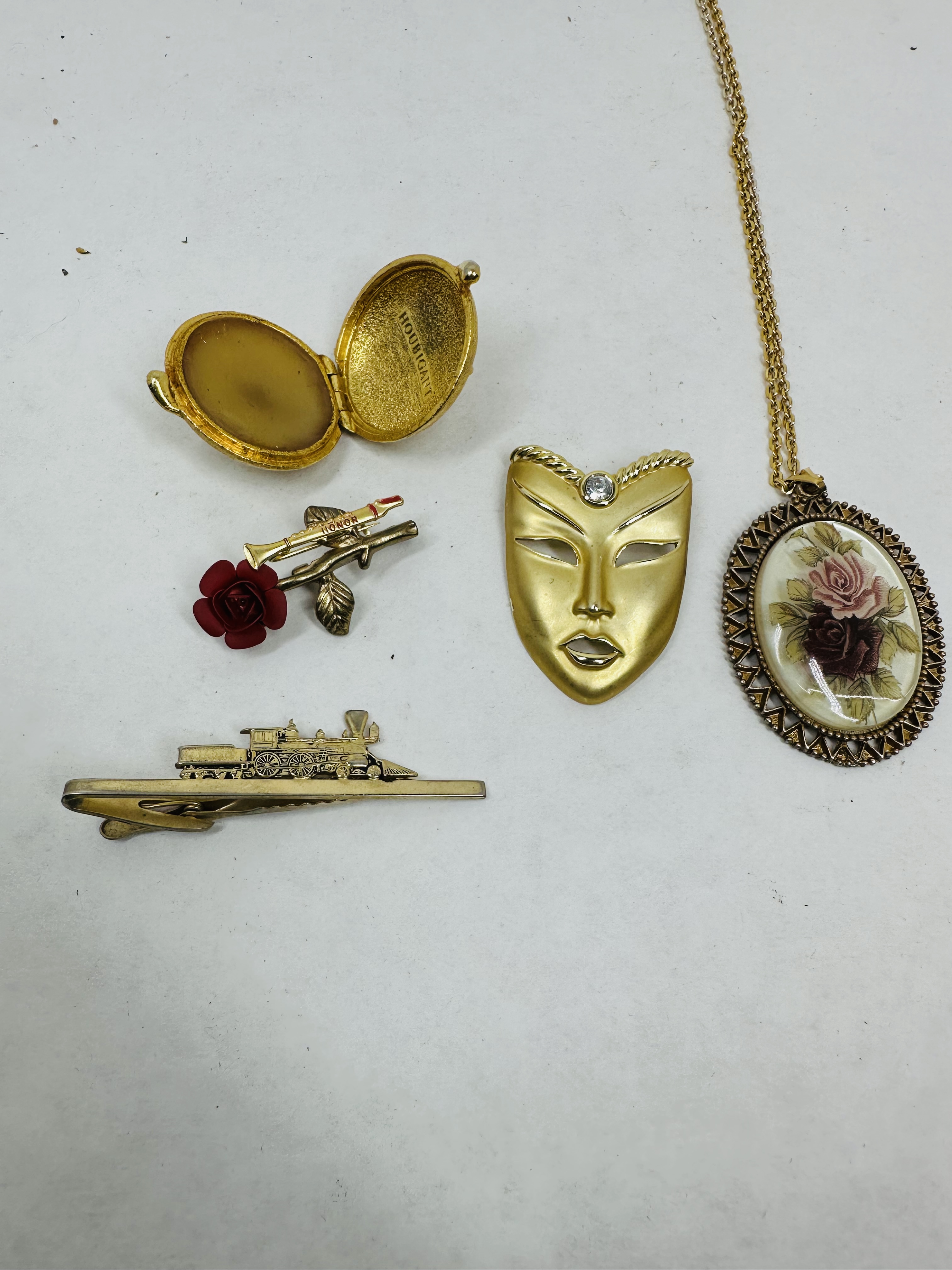 HOUBIGANT AND VINTAGE COSTUME JEWELRY, MID-CENTURY