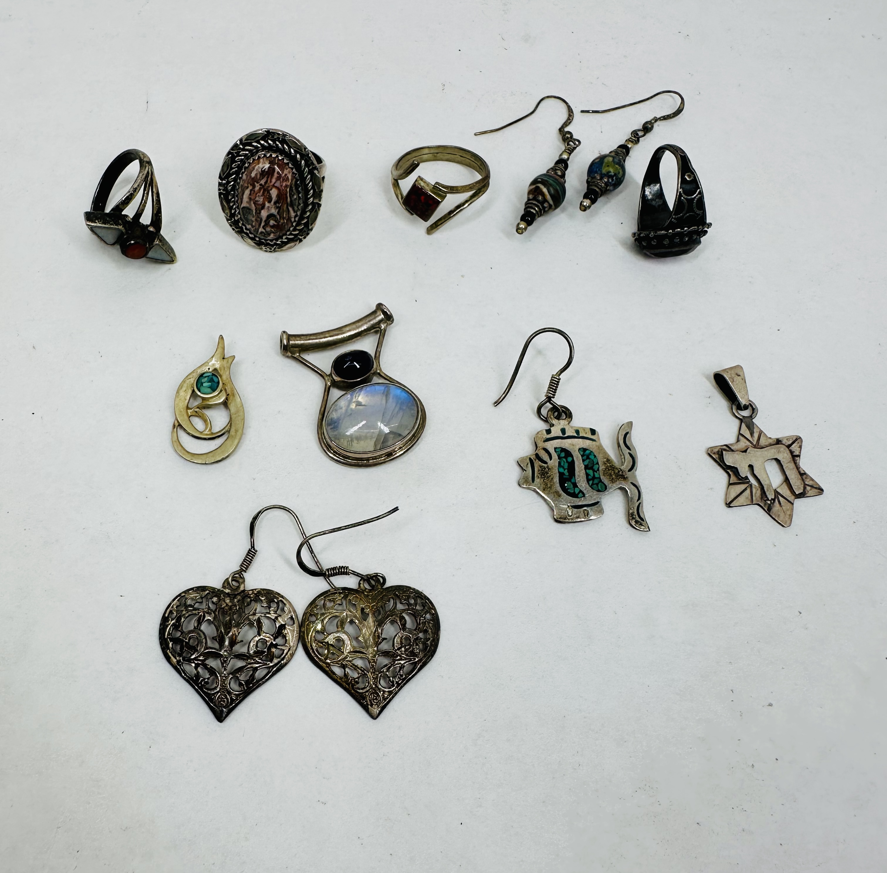 VINTAGE STERLING SILVER JEWELRY COLLECTION