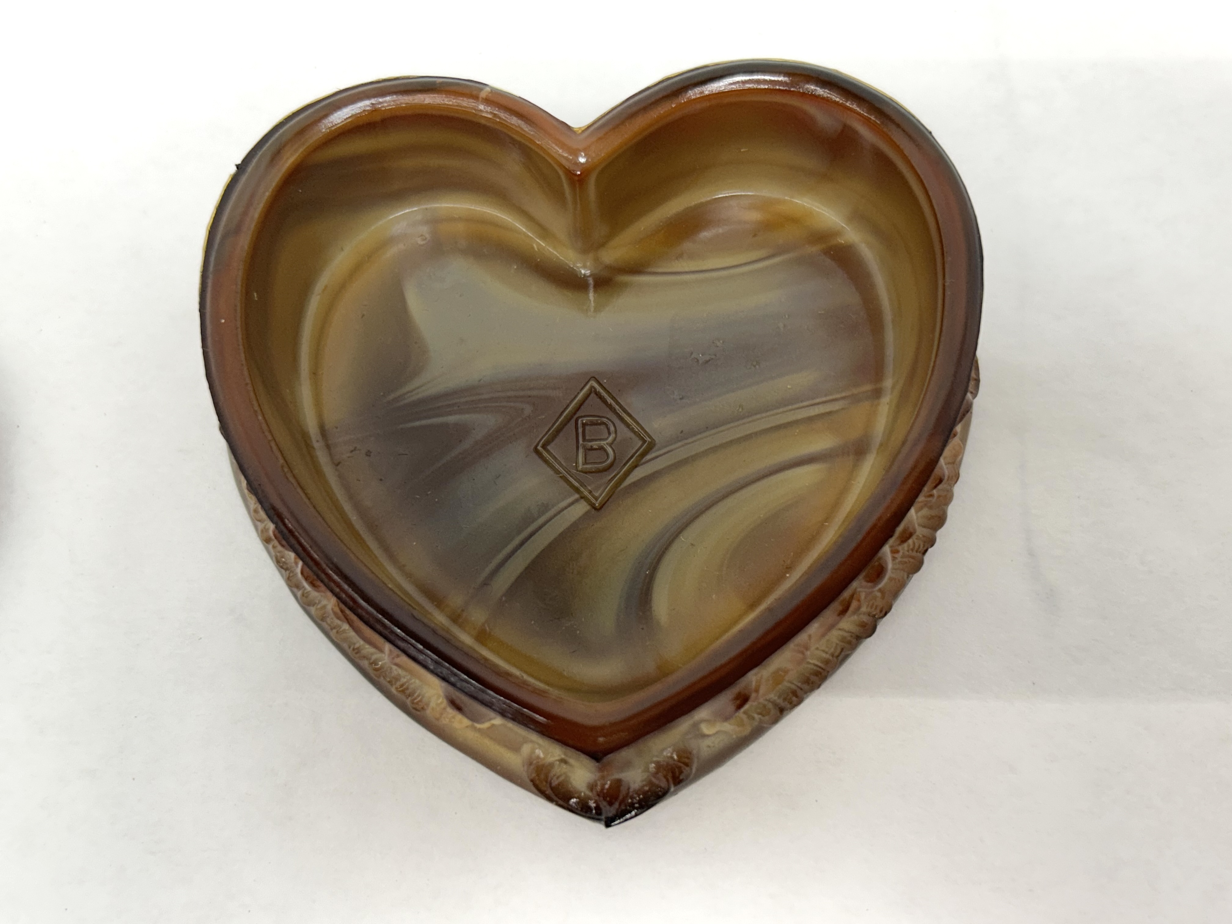 BOYD CHOCOLATE SLAG HEART BOX, 1980s