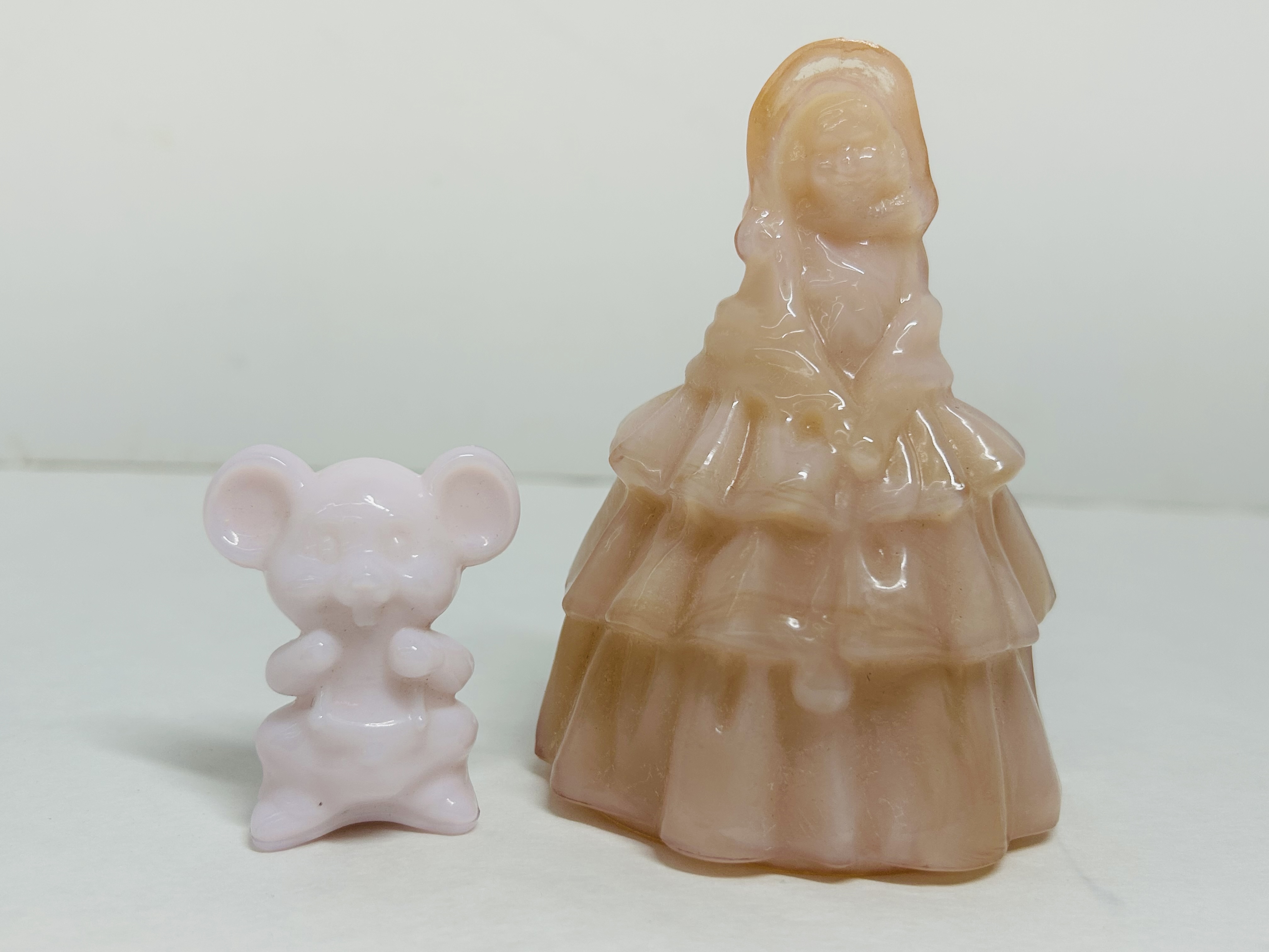 BOYD SLAG GLASS FIGURINES, C.1980