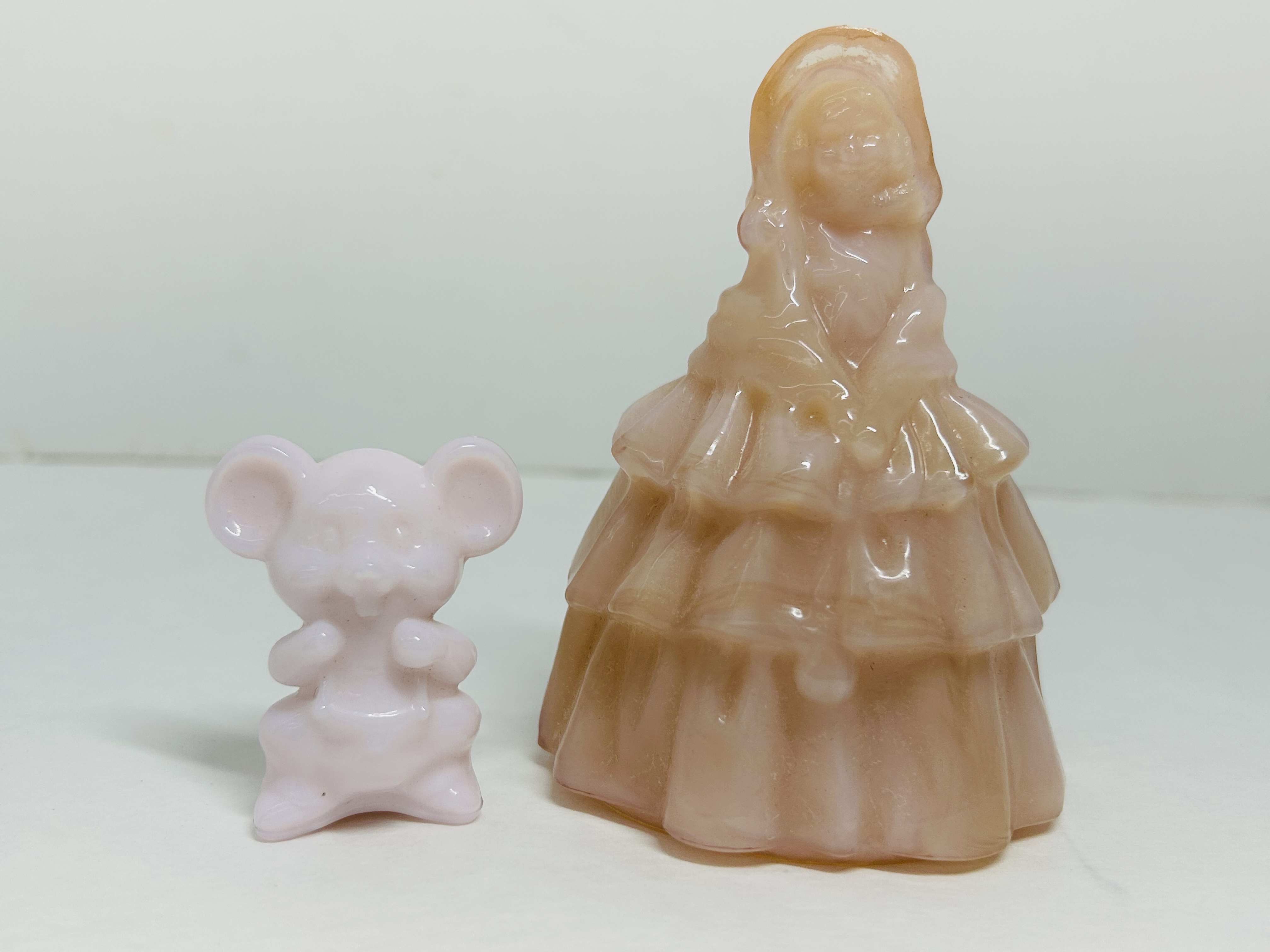 BOYD SLAG GLASS FIGURINES, C.1980
