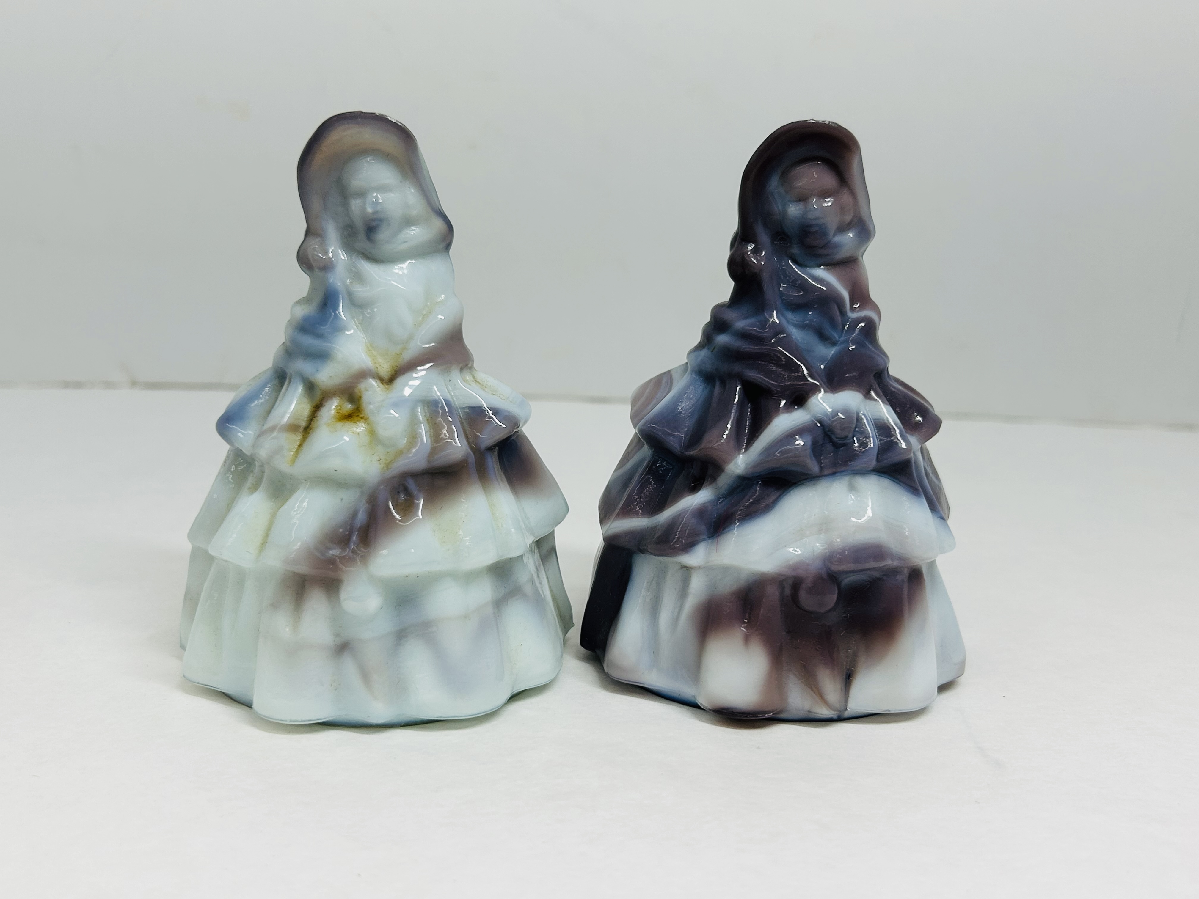 BOYD SLAG GLASS LOUISE FIGURINES, 1988-1993