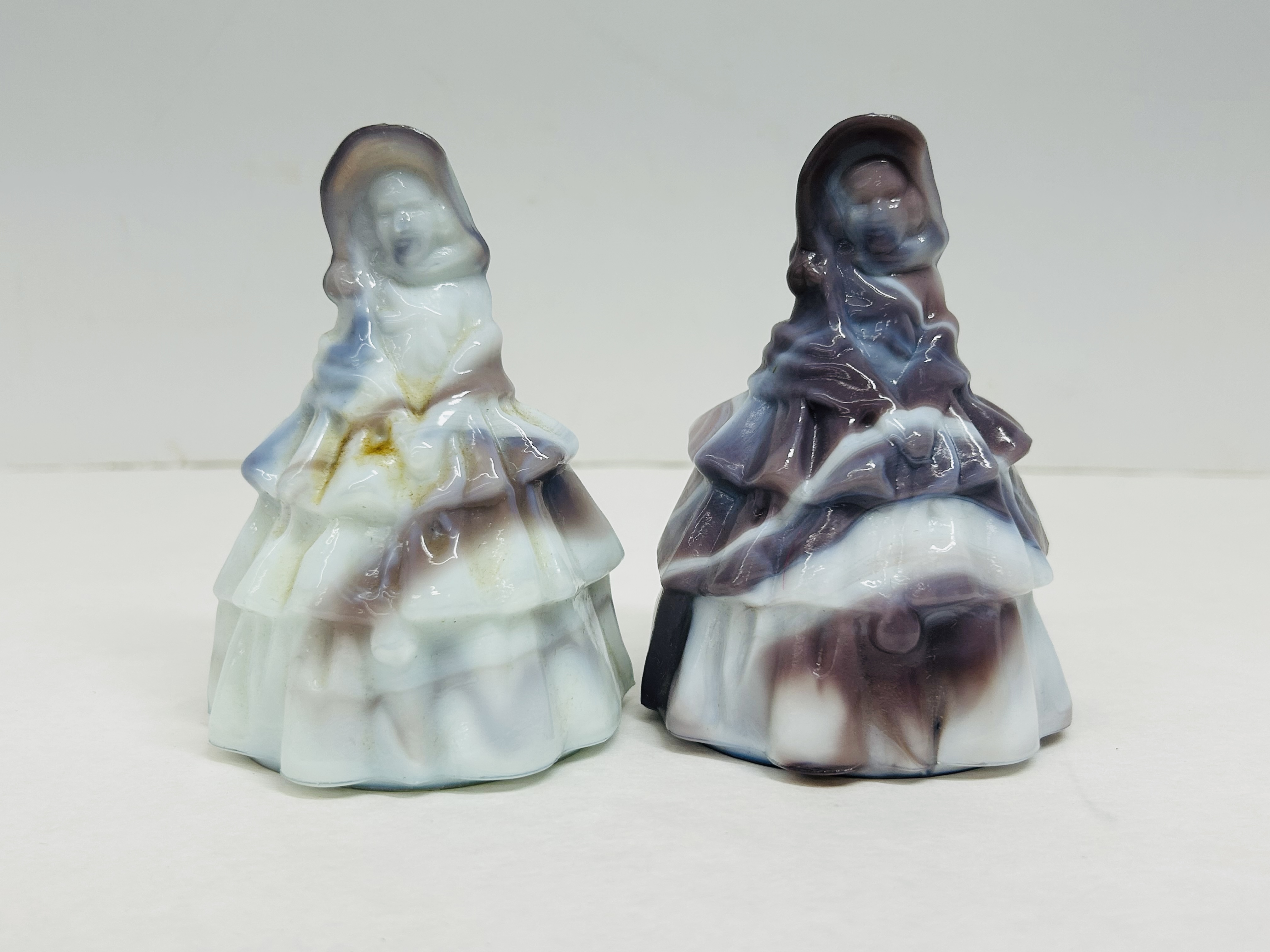 BOYD SLAG GLASS LOUISE FIGURINES, 1988-1993