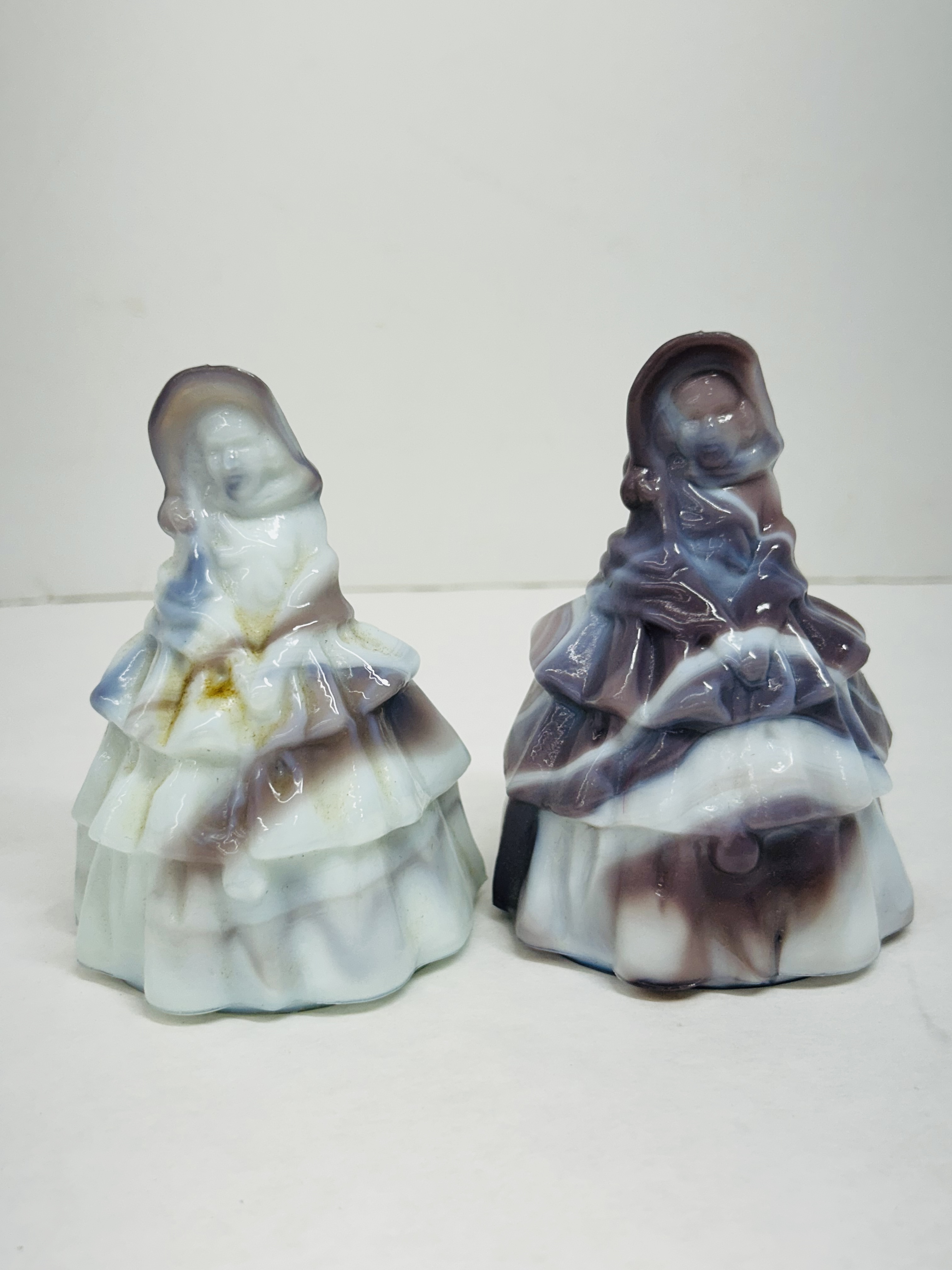 BOYD SLAG GLASS LOUISE FIGURINES, 1988-1993