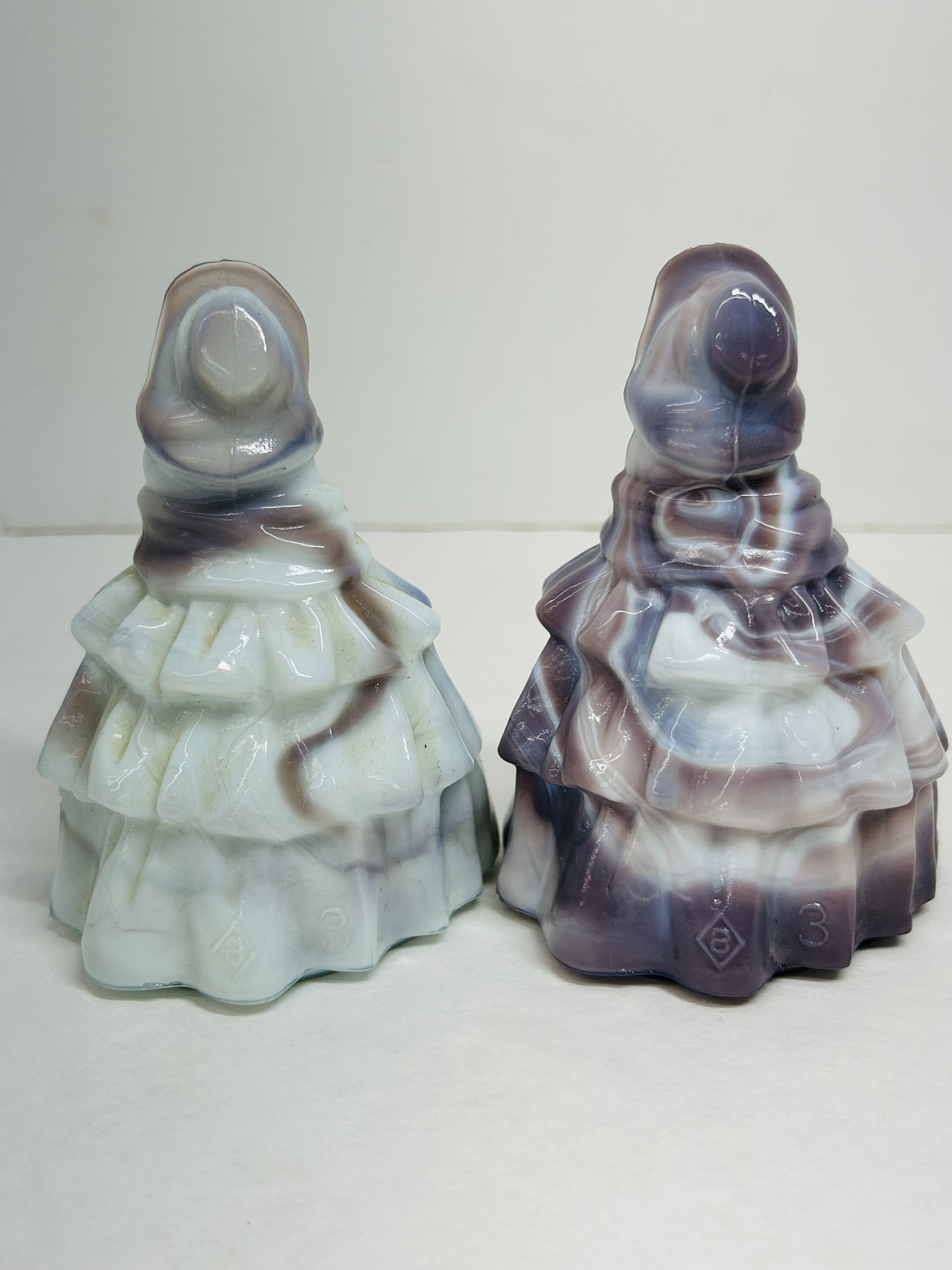 BOYD SLAG GLASS LOUISE FIGURINES, 1988-1993