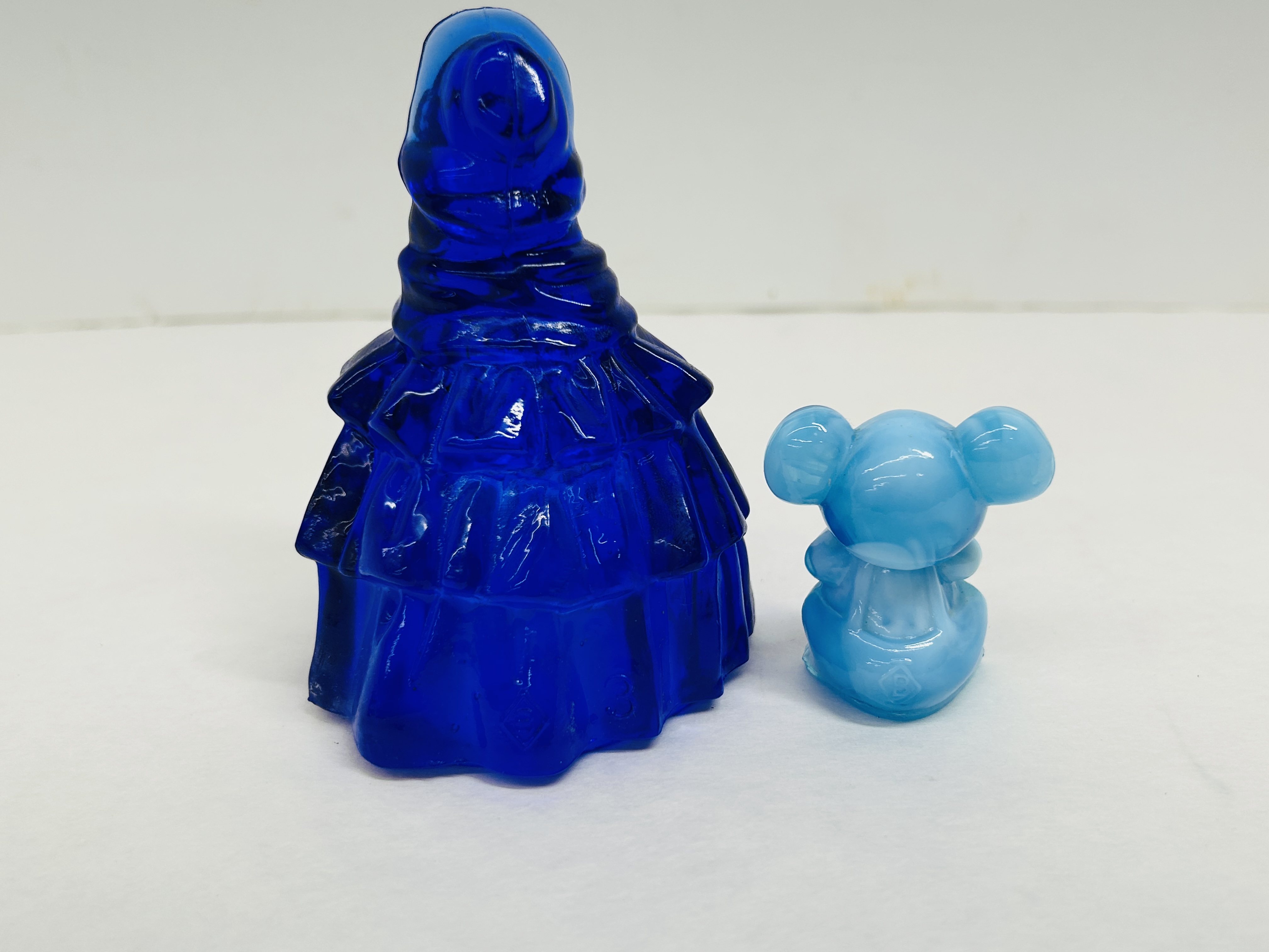 BOYD BLUE GLASS FIGURINES, 1990