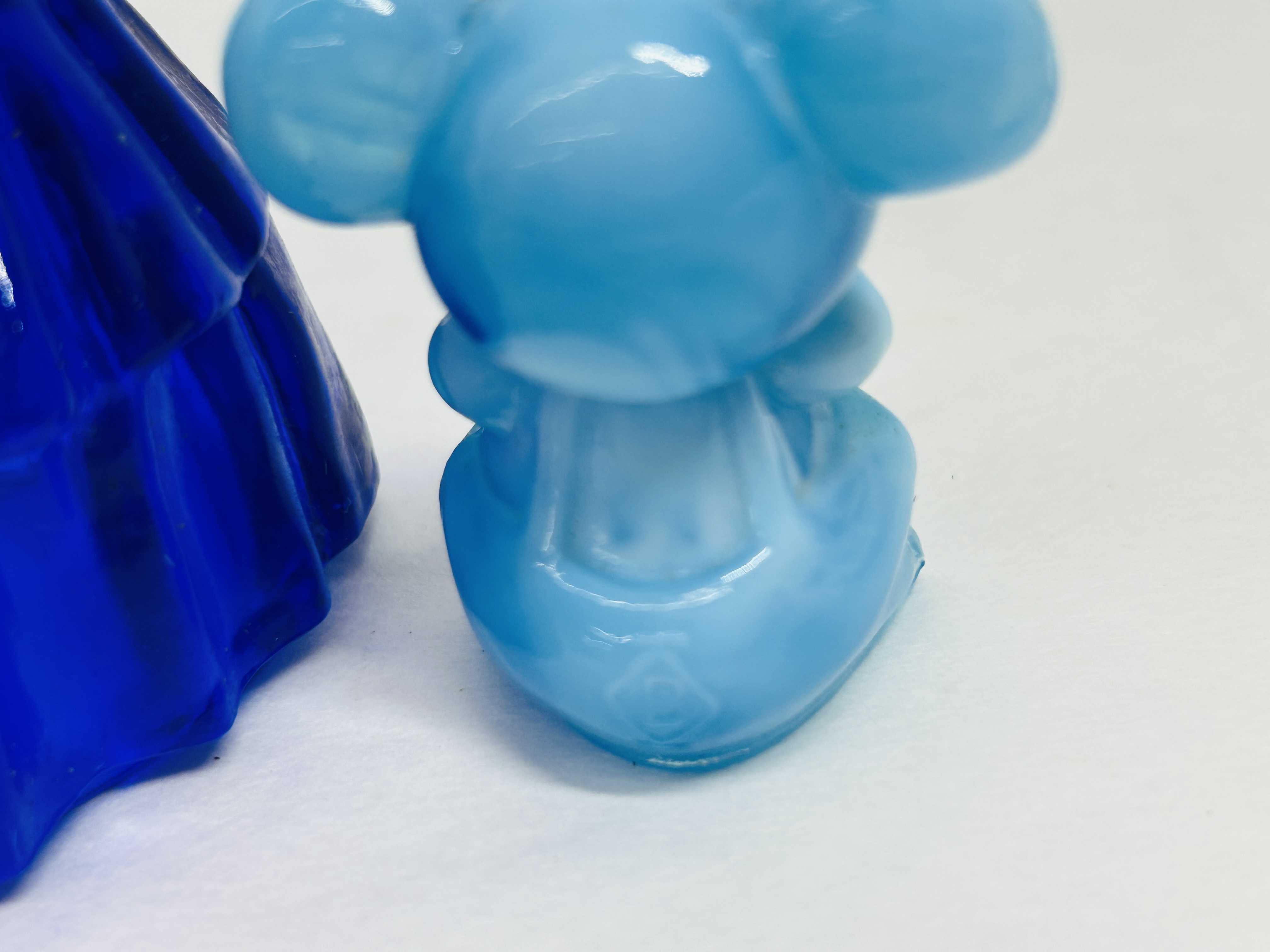 BOYD BLUE GLASS FIGURINES, 1990