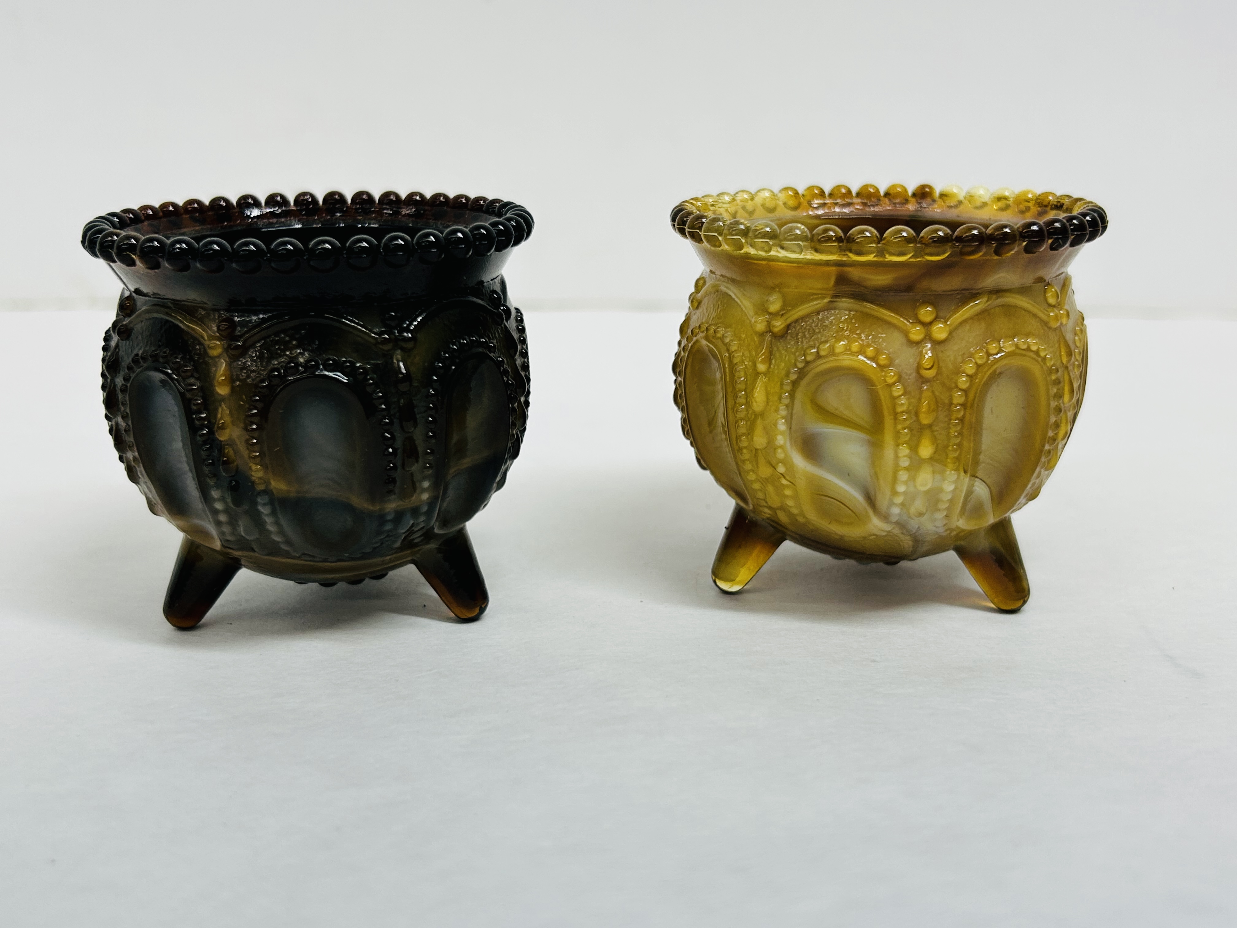 BOYD SLAG GLASS GYPSY POTS, 1970S