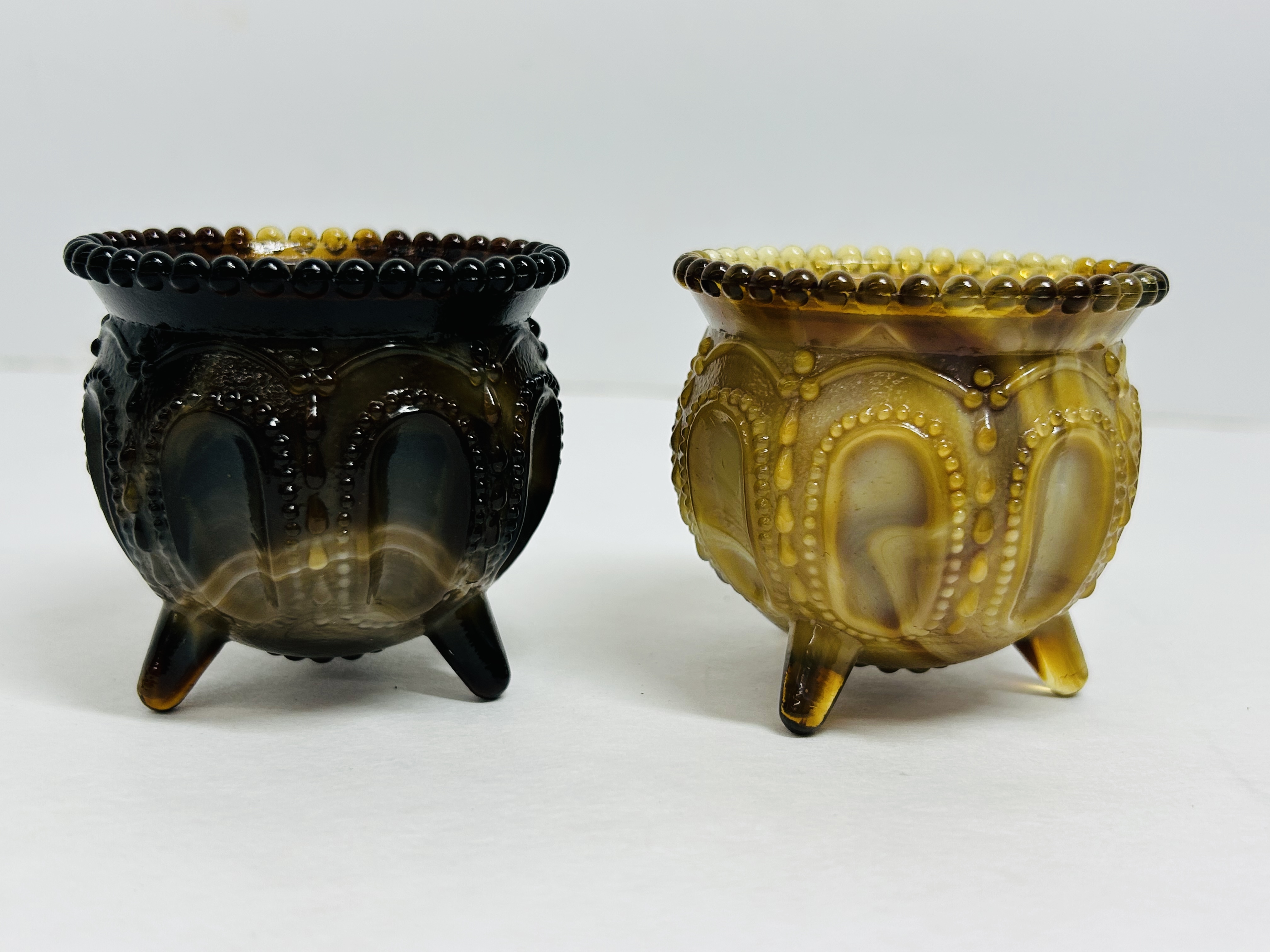 BOYD SLAG GLASS GYPSY POTS, 1970S