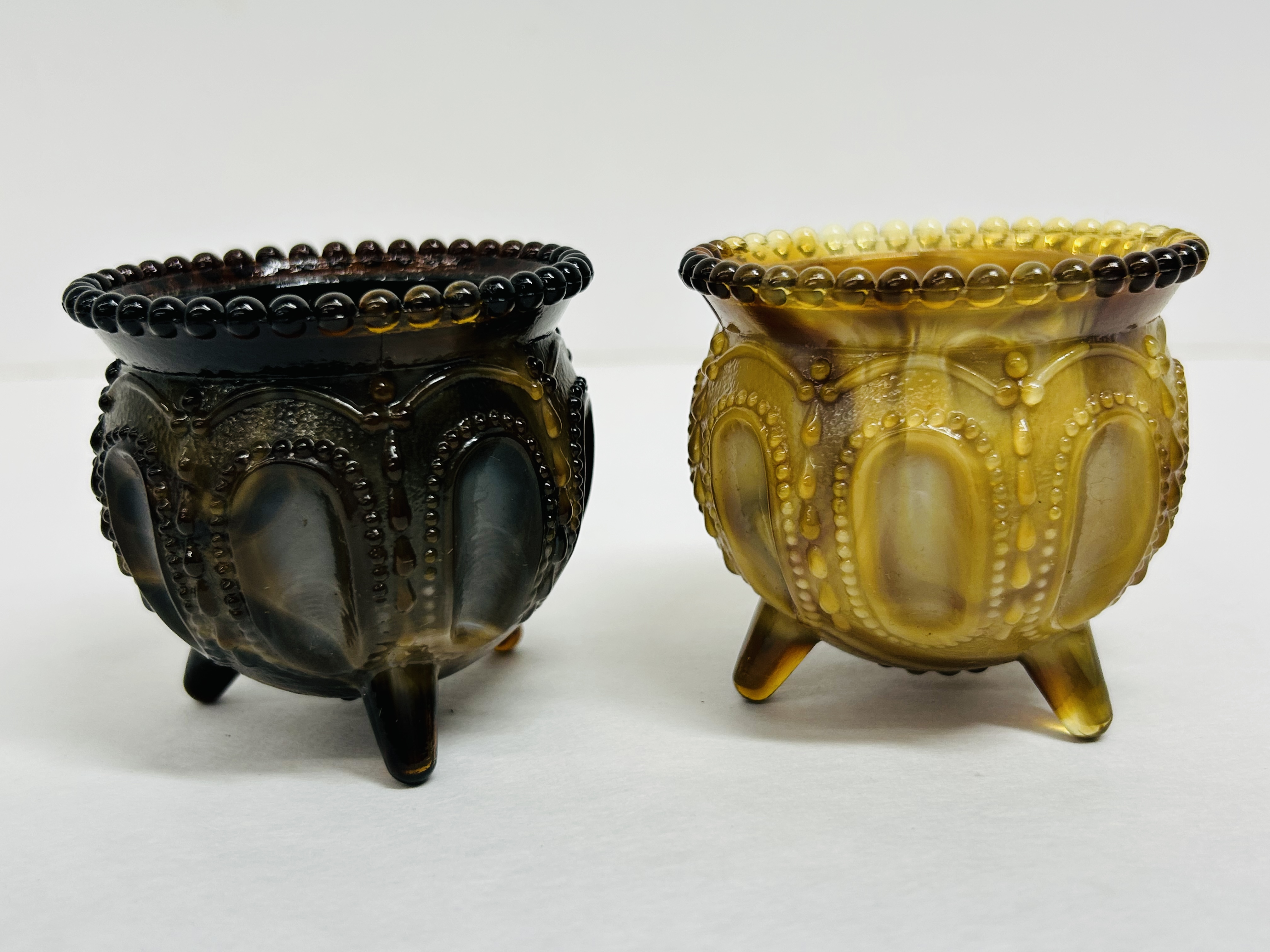 BOYD SLAG GLASS GYPSY POTS, 1970S
