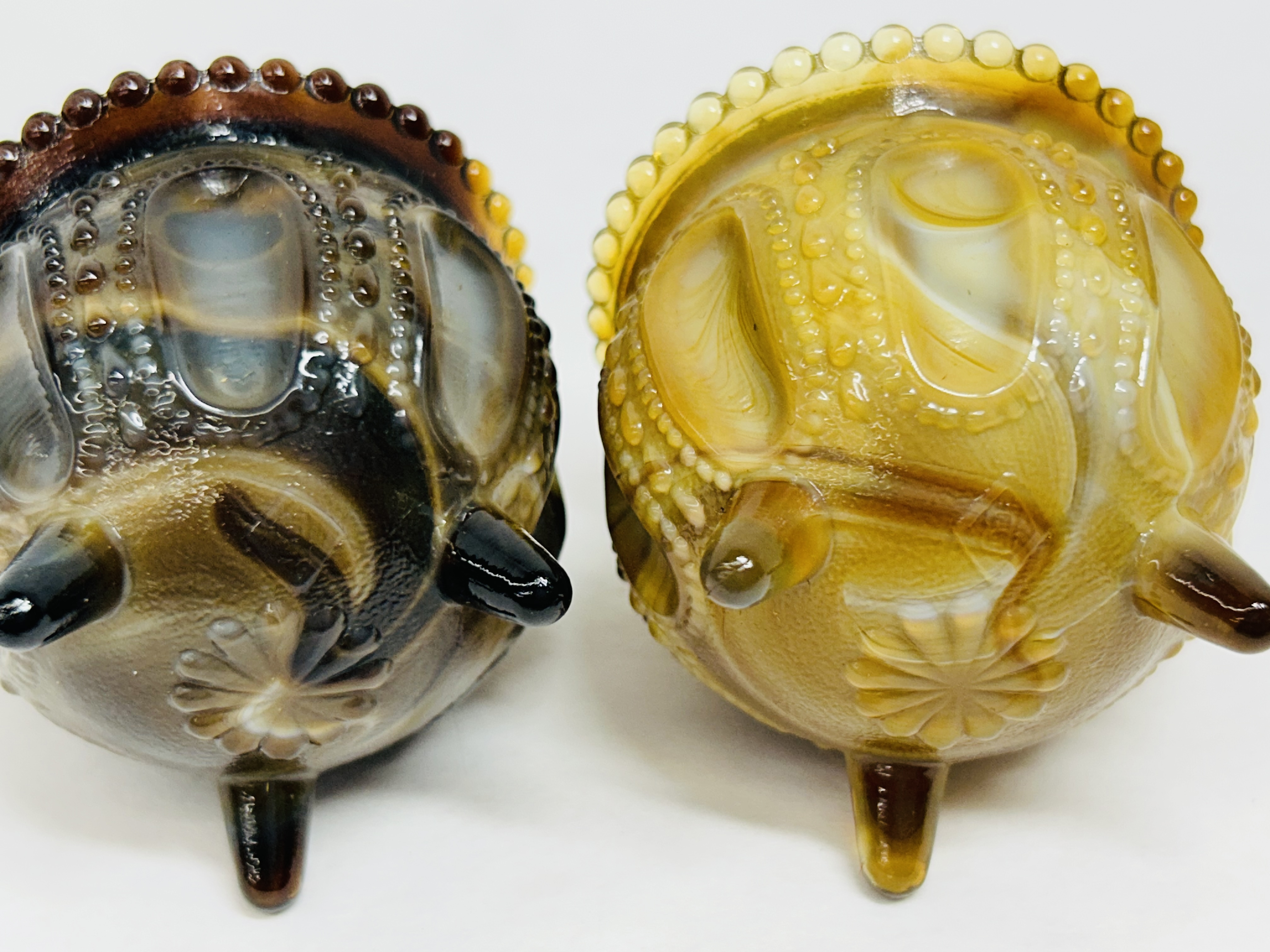BOYD SLAG GLASS GYPSY POTS, 1970S