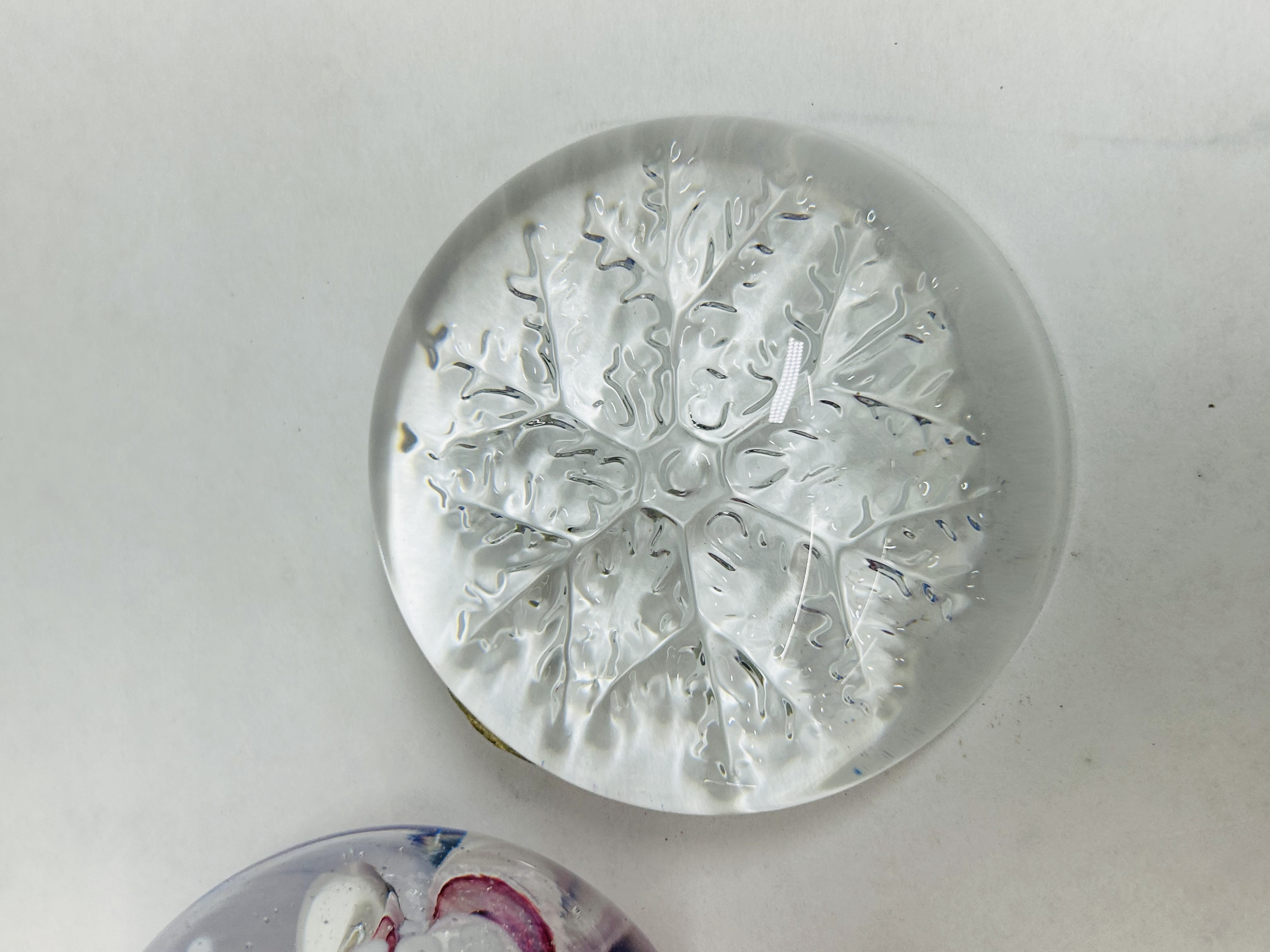 AVON AND ASSORTED GLASS PAPERWEIGHTS, 1996