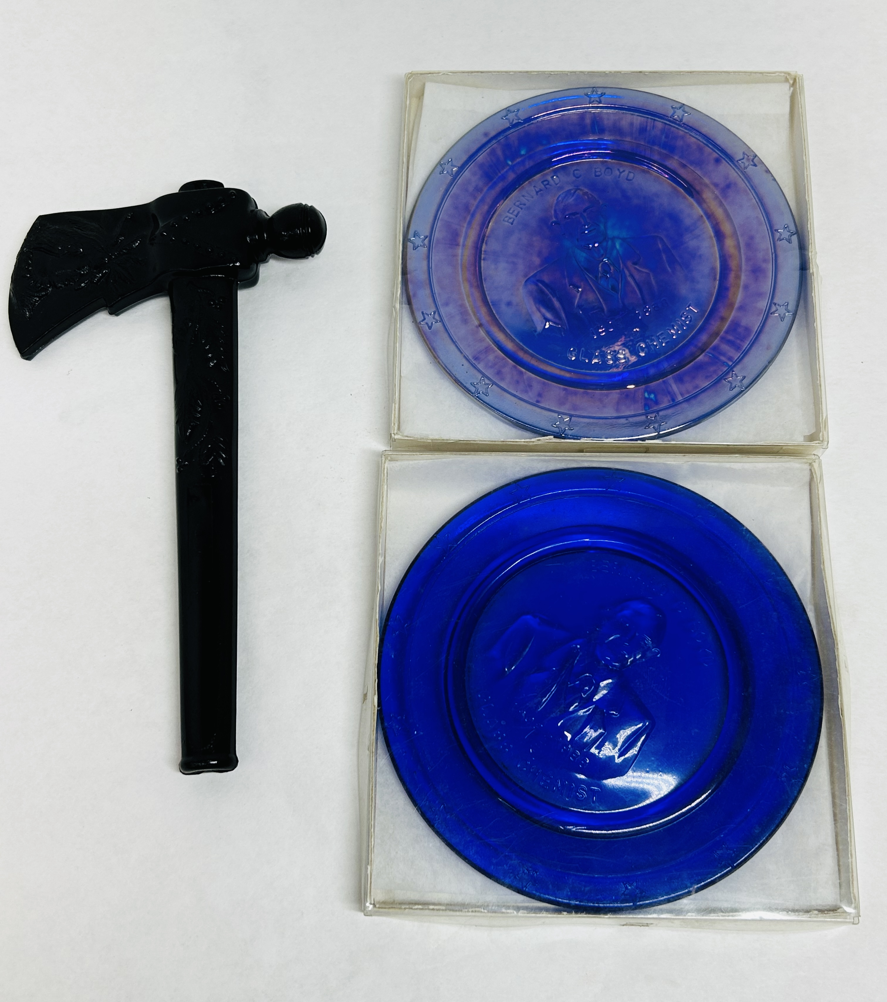 BOYD TOMAHAWK AND PLATES, CIRCA 1988