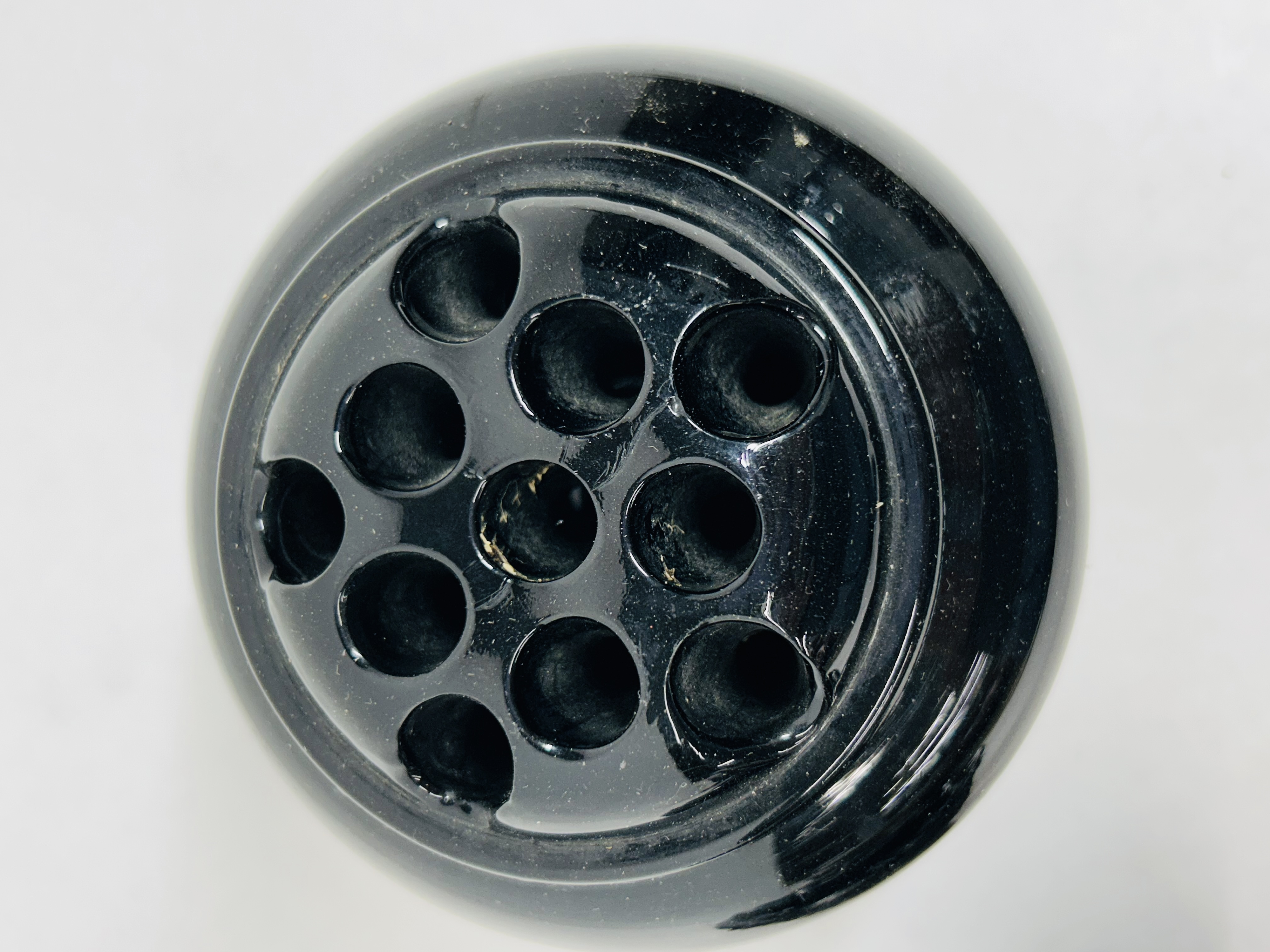 L.E. SMITH BLACK AMETHYST GLASS SET, MID-20TH CENTURY