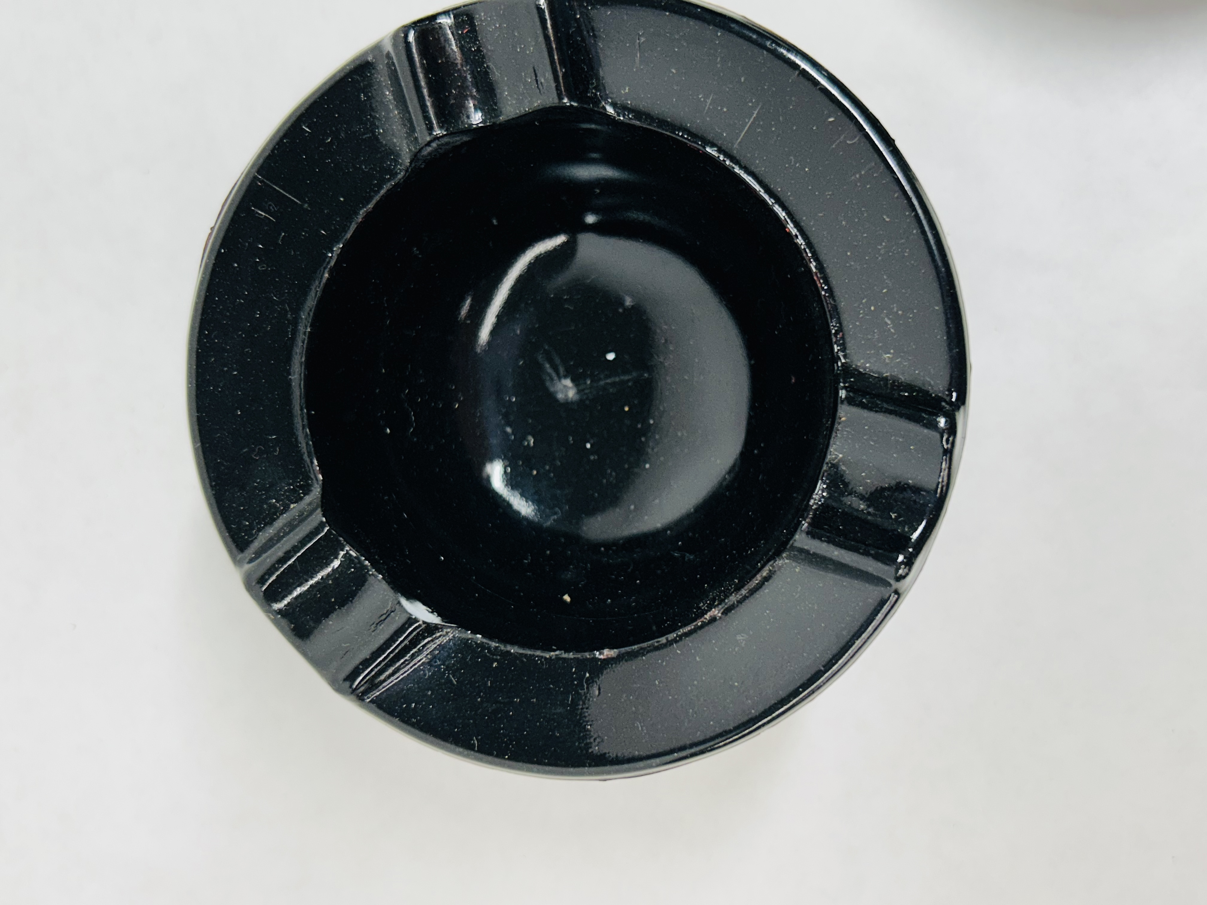L.E. SMITH BLACK AMETHYST GLASS SET, MID-20TH CENTURY