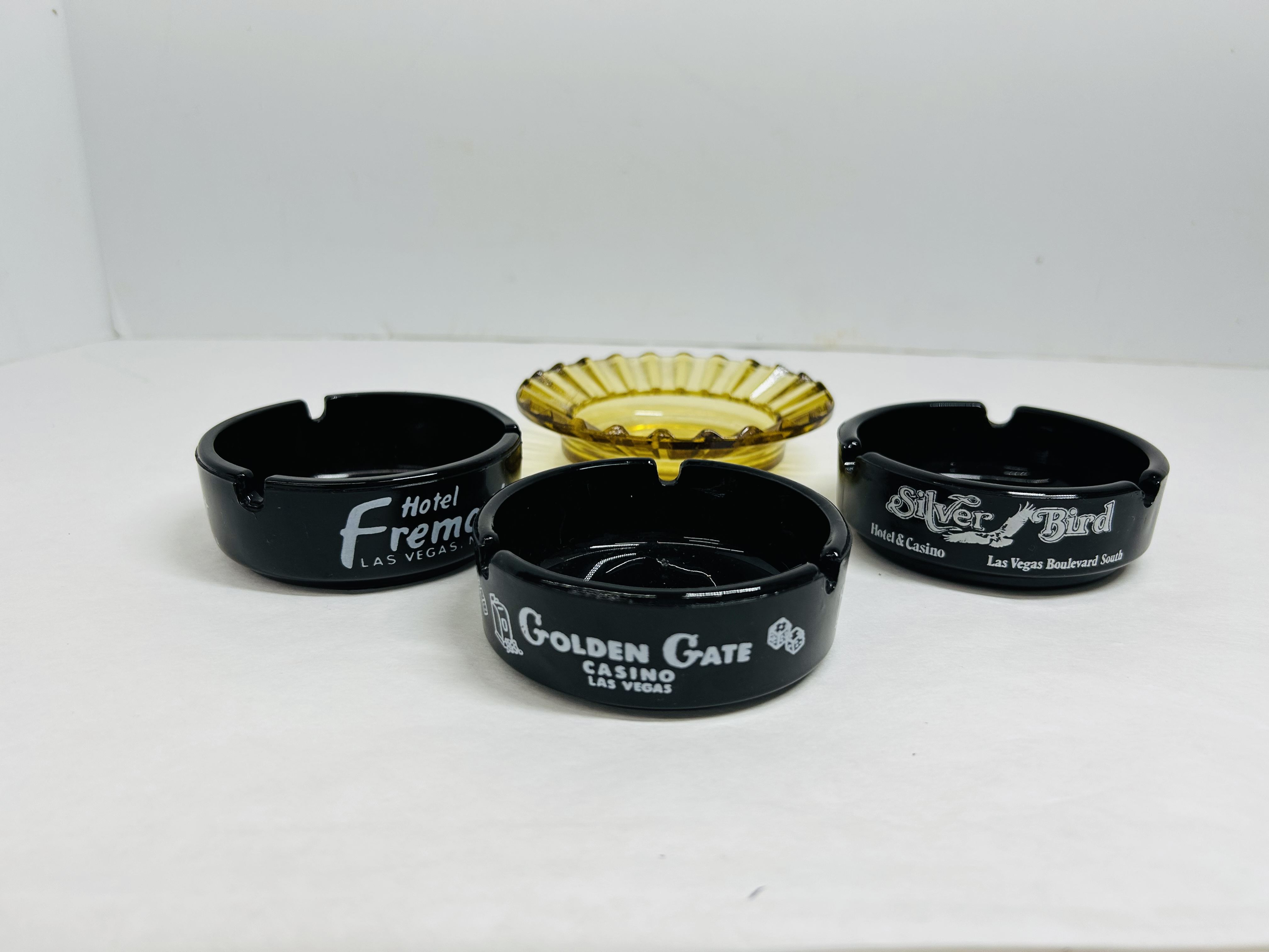 LAS VEGAS CASINOS, GLASS ASHTRAYS, 20TH CENTURY