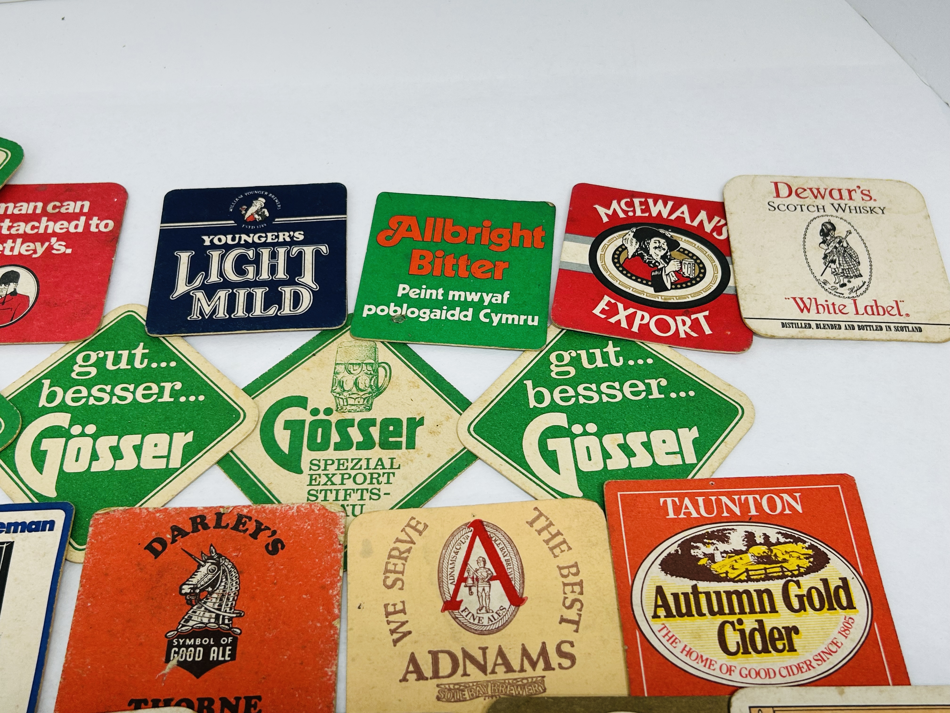 ASSORTED BREWERIES, ADVERTISING BEER COASTERS, 20TH CENTURY