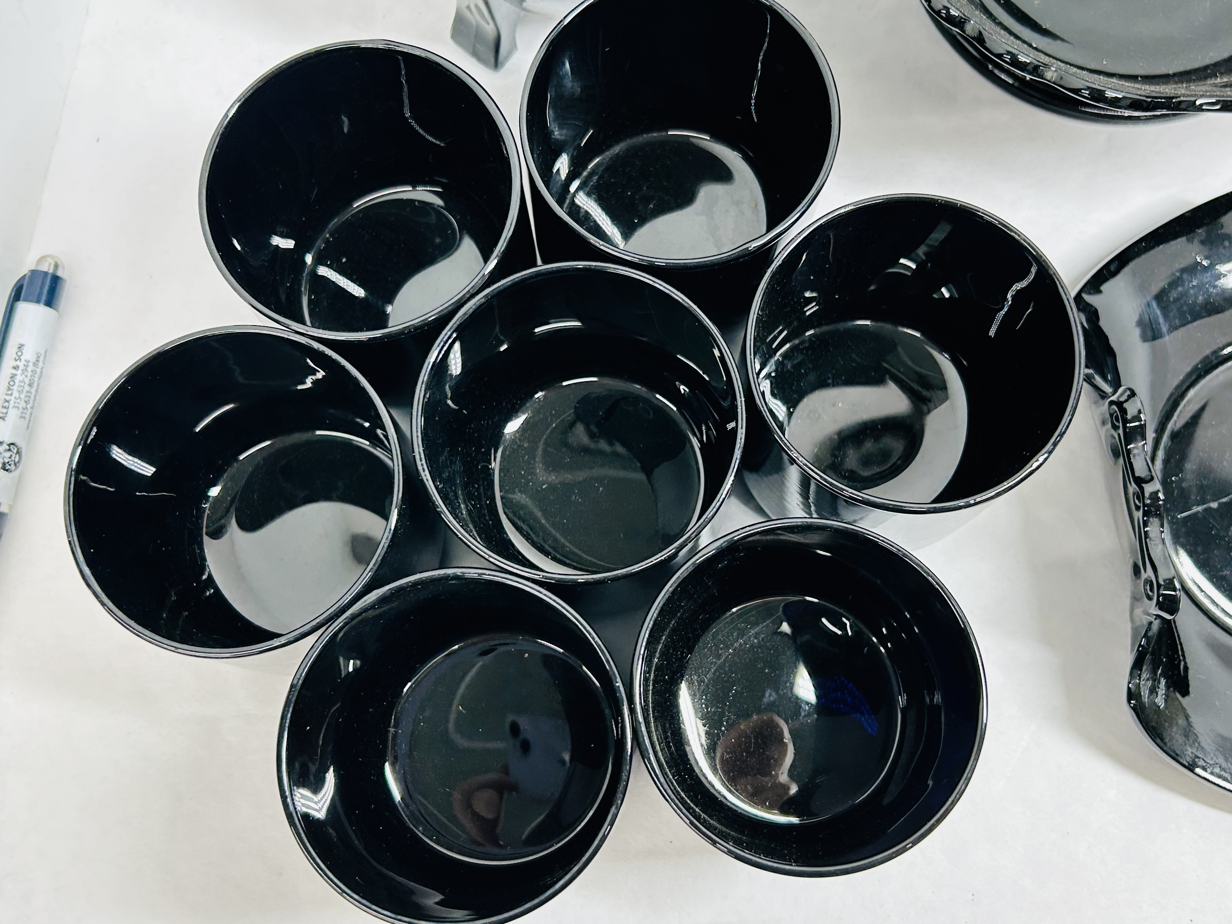L.E. SMITH, BLACK AMETHYST GLASS, MID-20TH CENTURY
