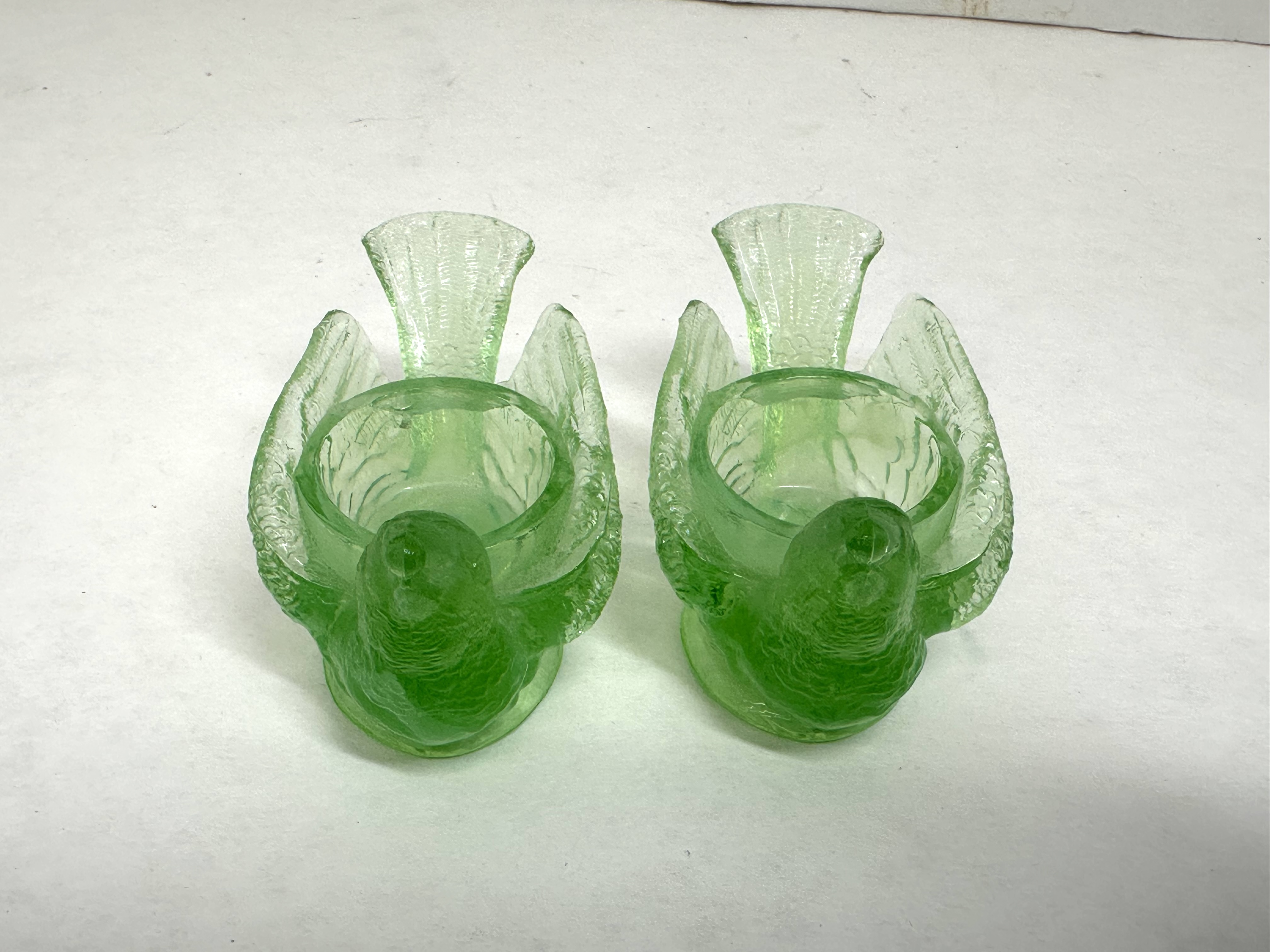BOYD LIME GLASS BIRD SALTS