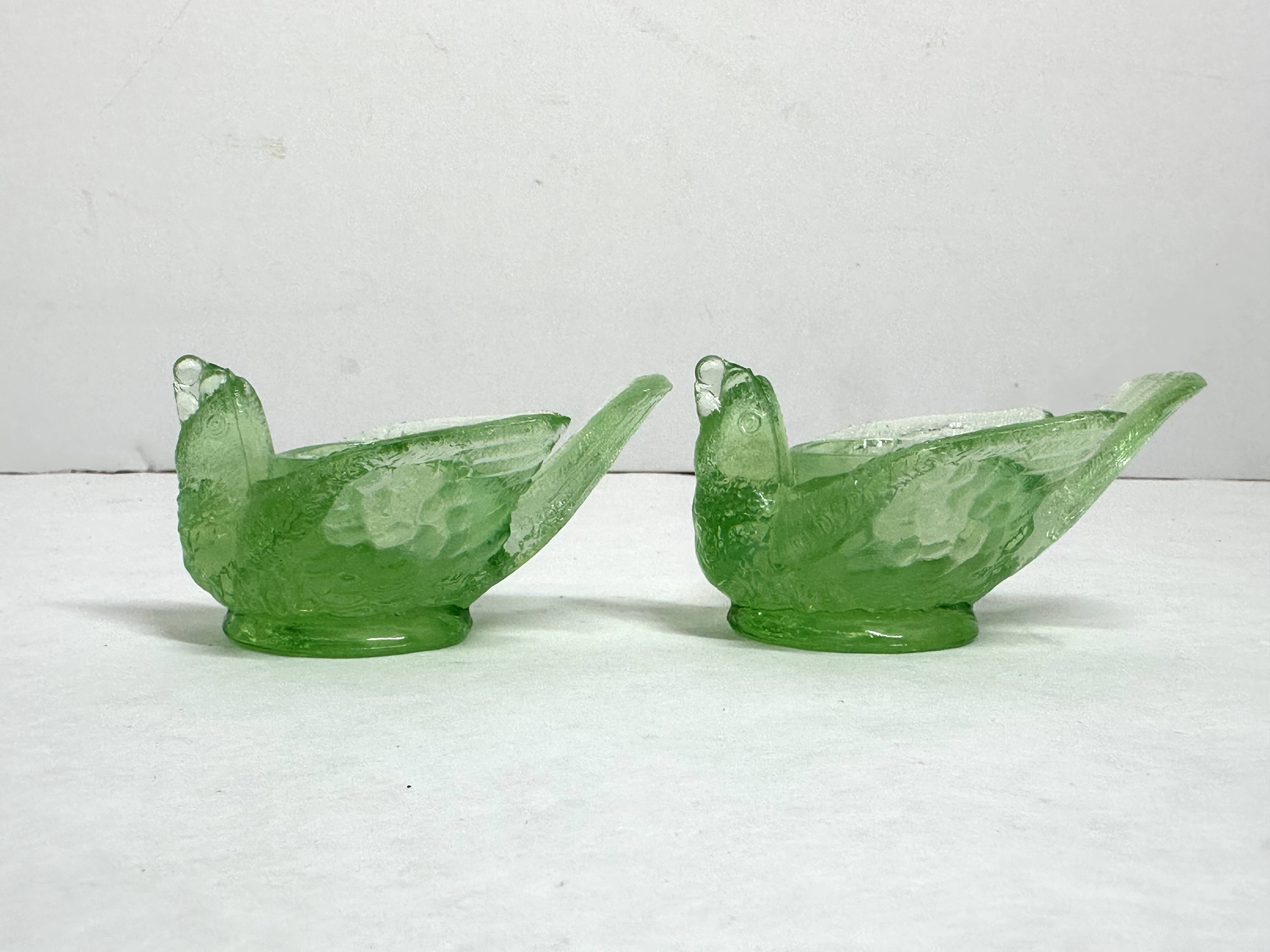 BOYD LIME GLASS BIRD SALTS