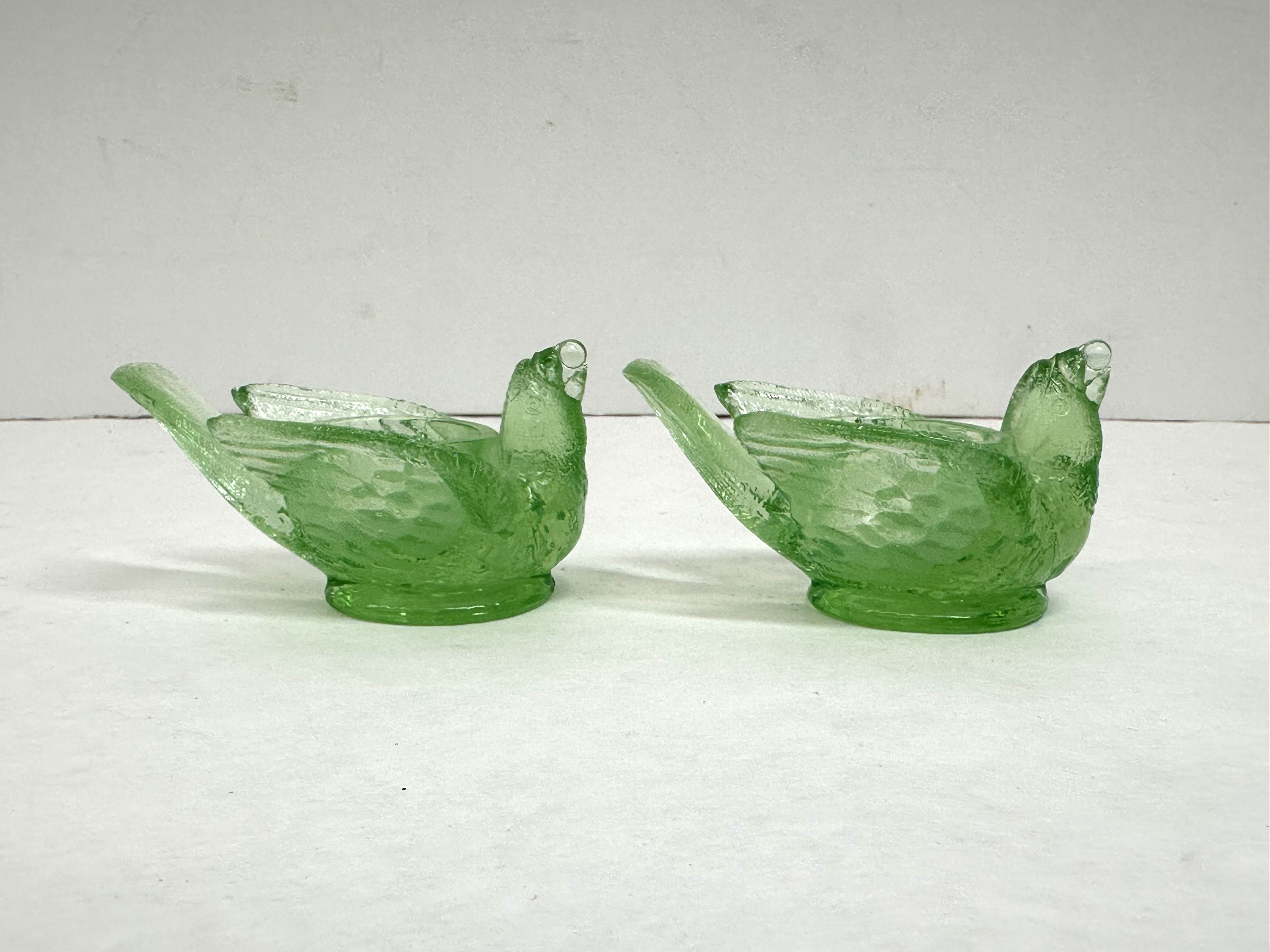 BOYD LIME GLASS BIRD SALTS